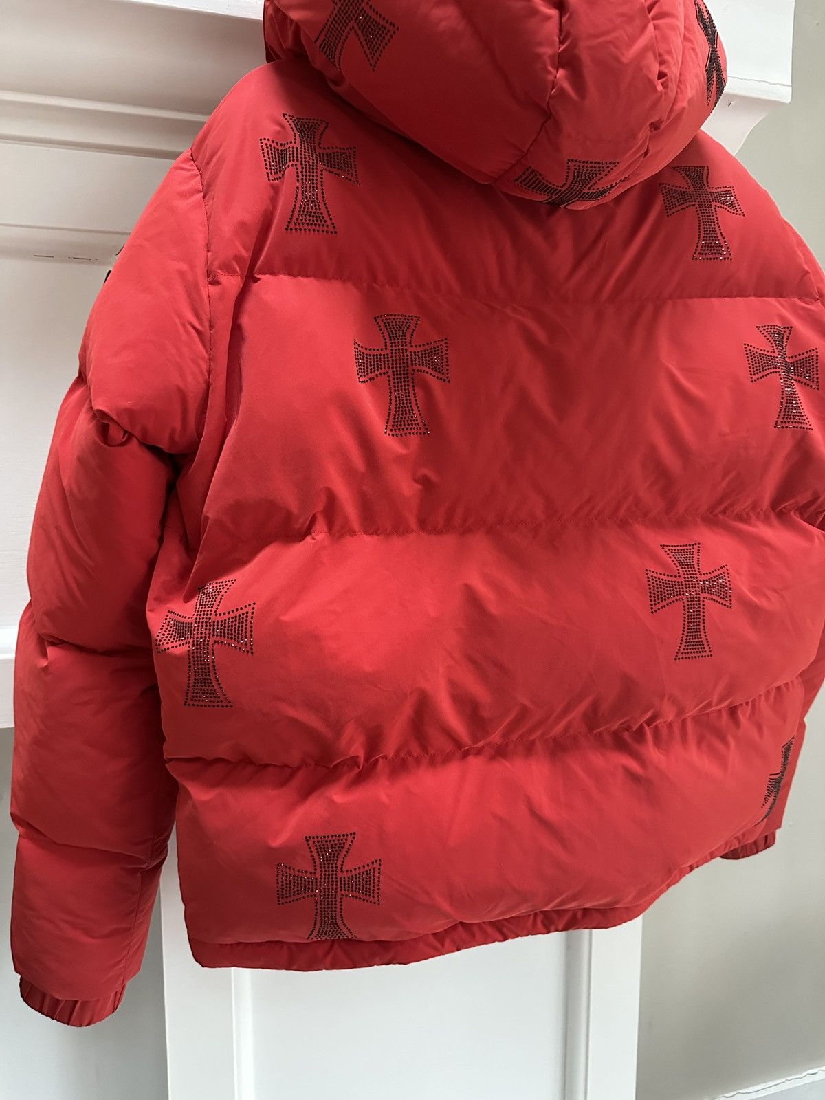 Unknown London Rhinestone Red Puffer Jacket Size US S / EU 44-46 / 1 - 11 Thumbnail