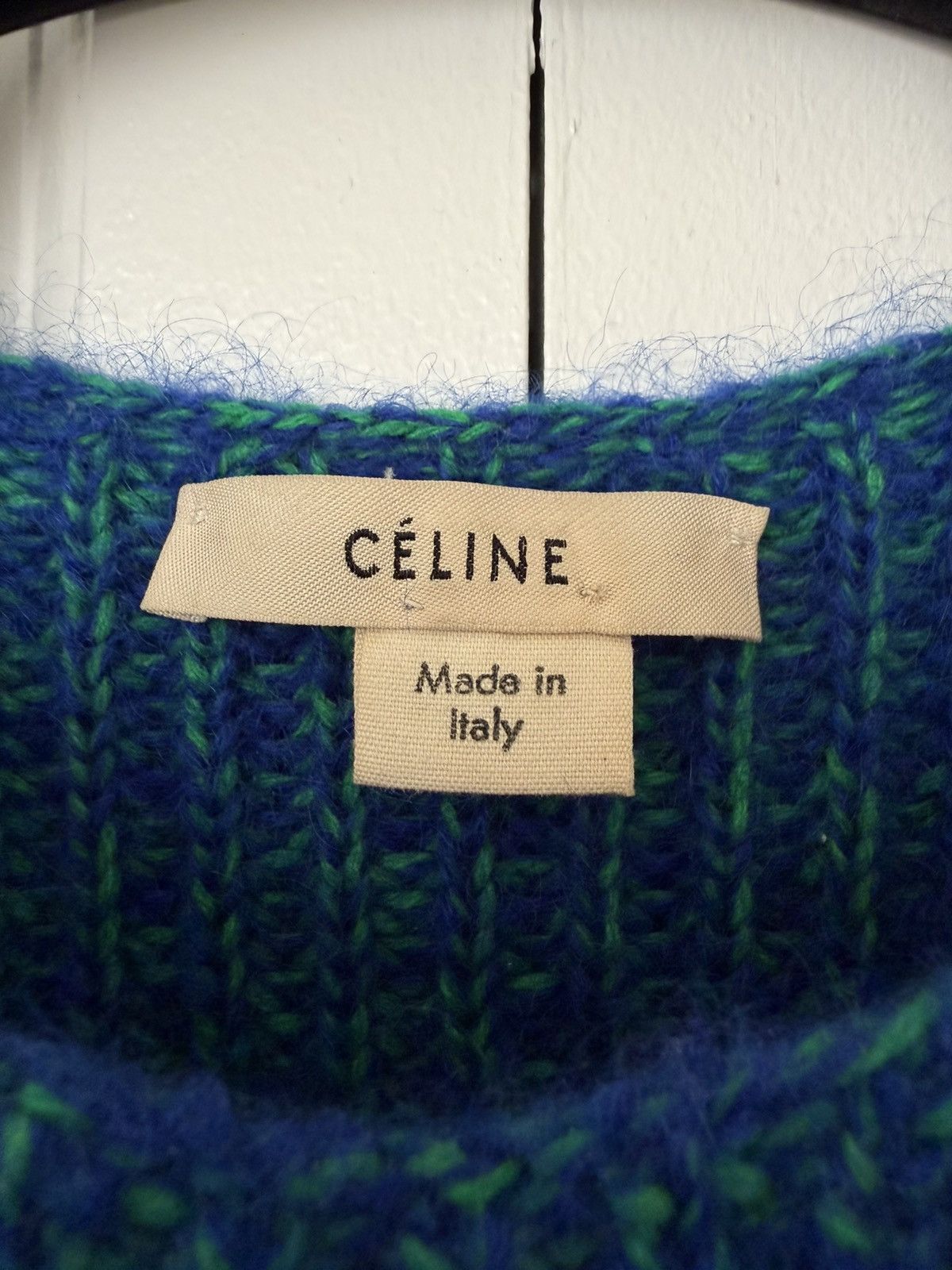 Celine Mohair knit with multicolored yarns Size M / US 6-8 / IT 42-44 - 3 Thumbnail