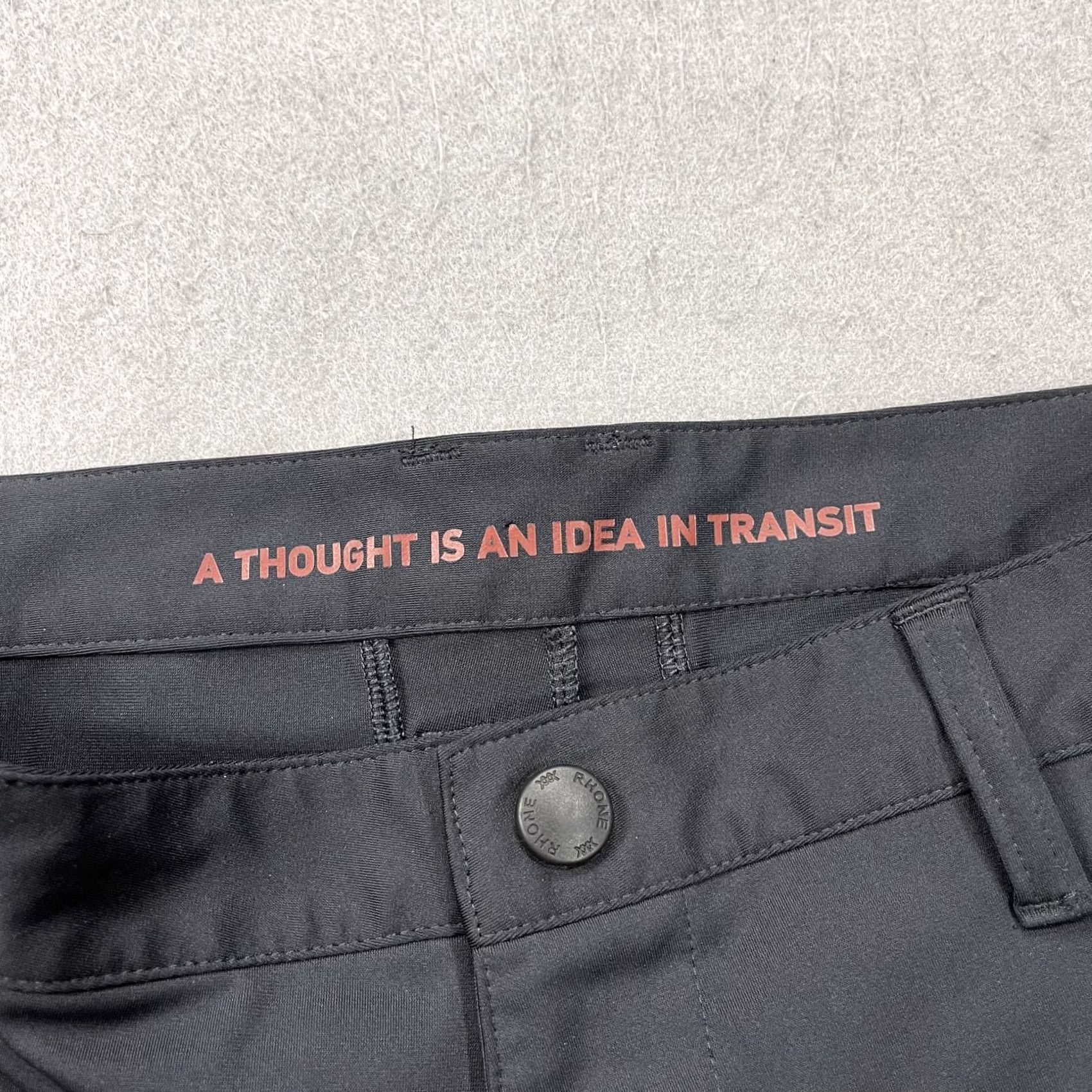 Rhone Rhone Mens Pants 31x29 Slim Black Chino Zip Ankle Tapered City Preppy Sports Pants Size US 31 - 4 Thumbnail