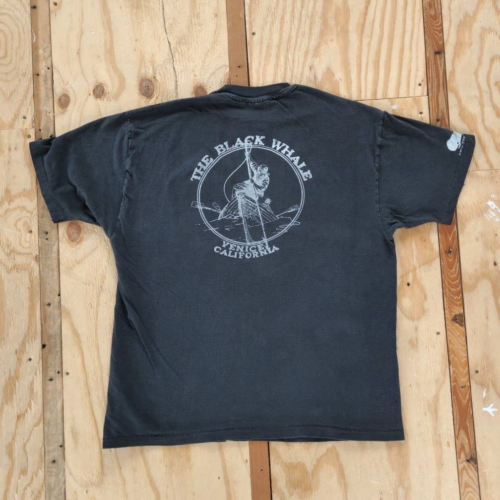 Vintage Vintage Save Black Whales Pocket Single Stitch Shirt XL Blk Size US XL / EU 56 / 4 - 5 Thumbnail