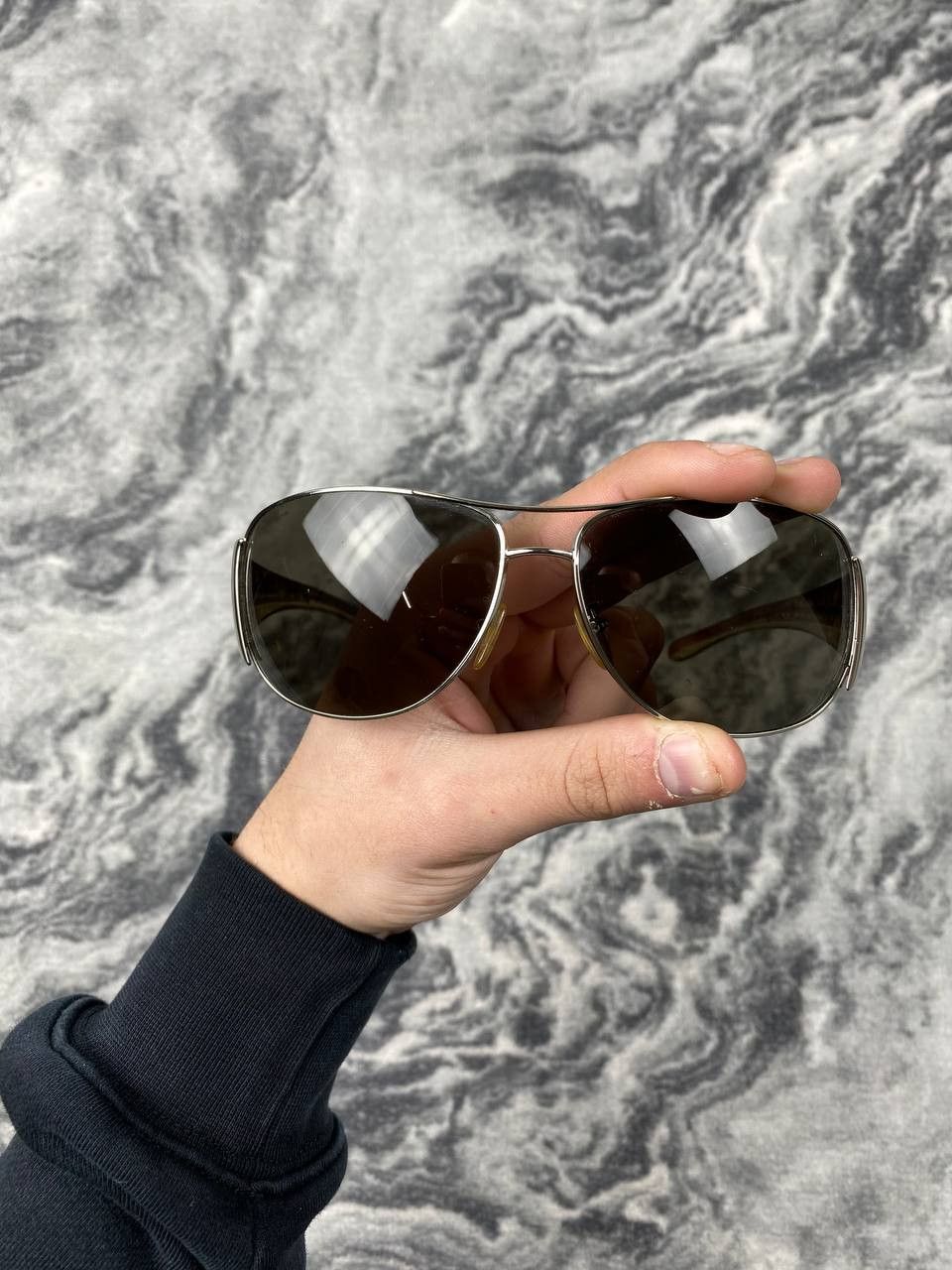 Prada Vintage Prada Sunglasses 2006 Pilot Men SPR75G Size ONE SIZE - 4 Thumbnail