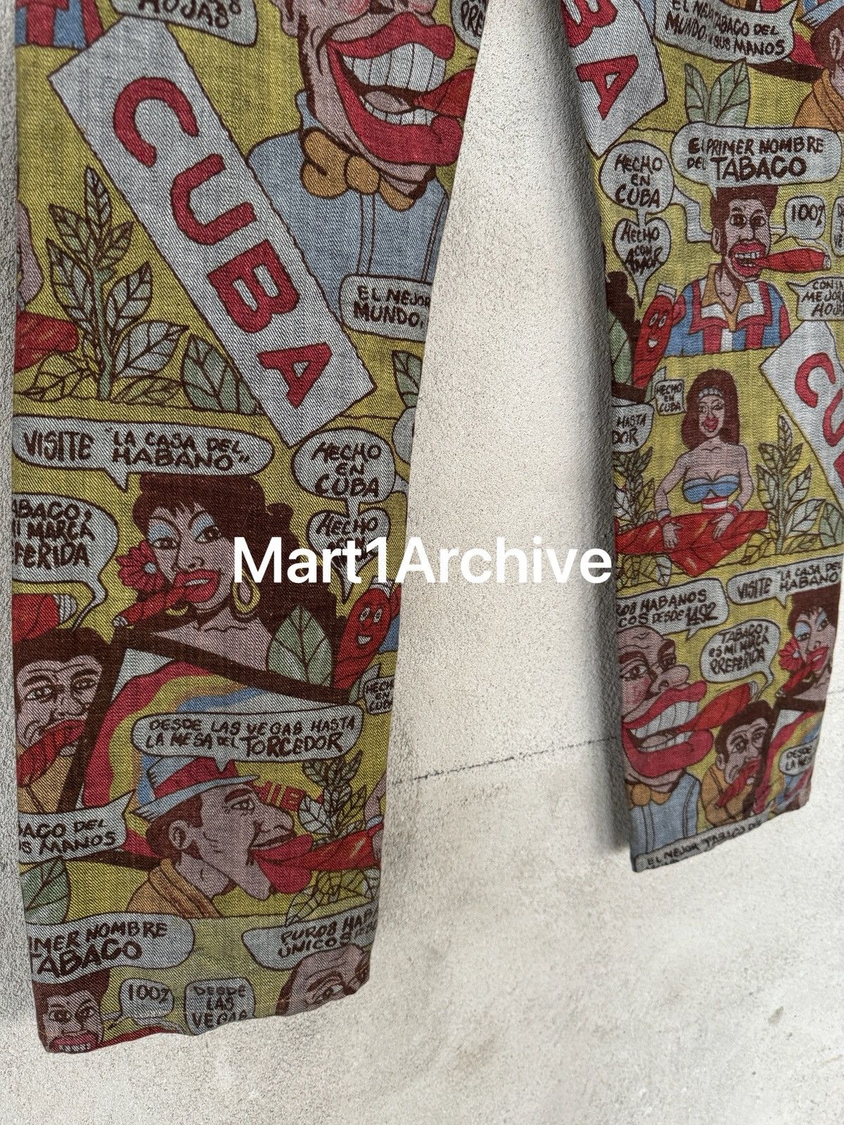 Comme des Garcons Comme Des Garçons 03SS “Cuba” Comic Print Denim Size US 34 / EU 50 - 5 Thumbnail