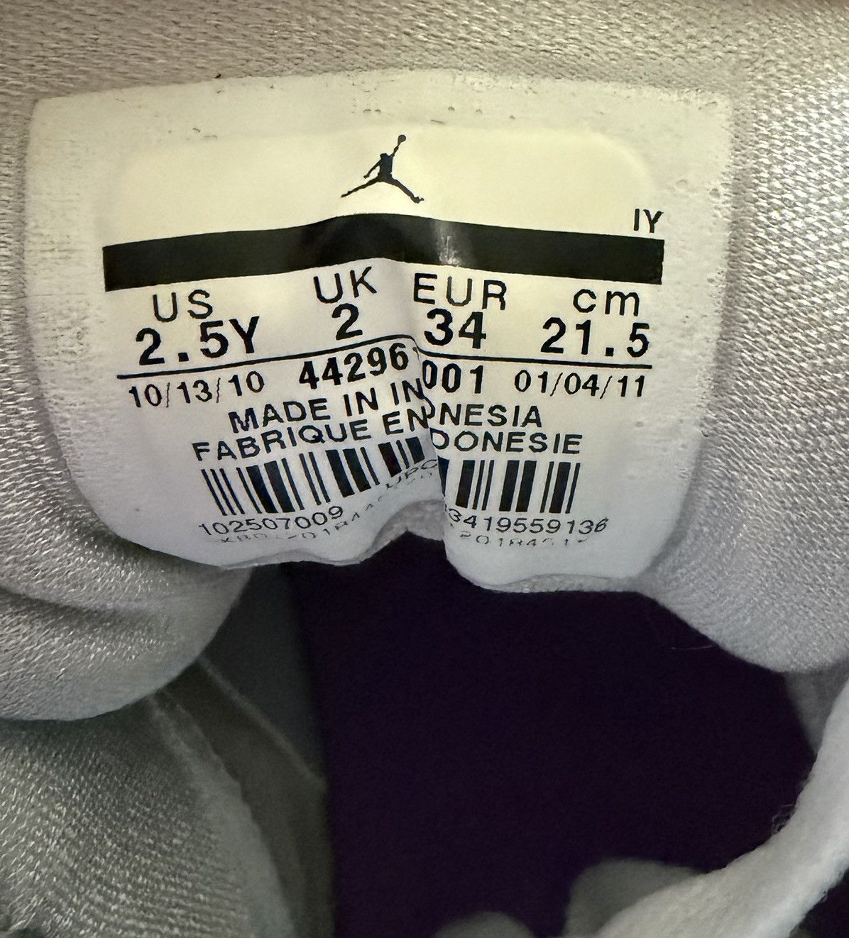 Jordan Brand Rare 2011 Air Jordan AJ7 Retro PS 'Mineral Blue' 442961-001 Size US 4.5 / IT 34.5 - 8 Thumbnail