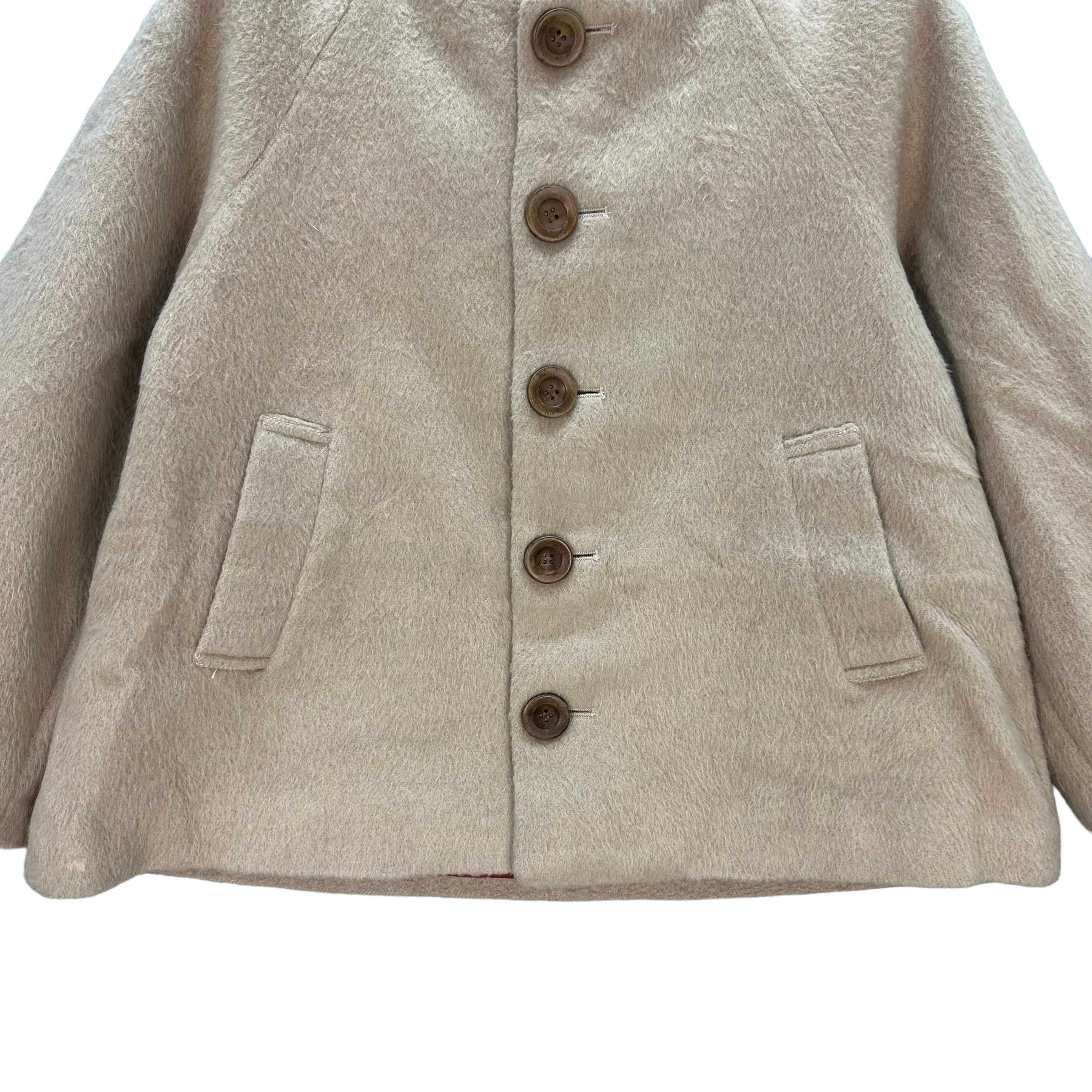 Issey Miyake NE-NET WOOL CROPPED HOODIE JACKET #8587-016 Size US S / EU 44-46 / 1 - 3 Thumbnail