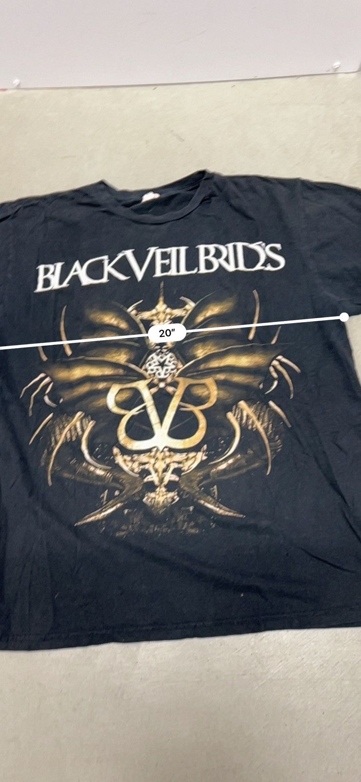 Band Tees × Vintage Vintage Black Veil Brides graphic tee Size US M / EU 48-50 / 2 - 2 Thumbnail