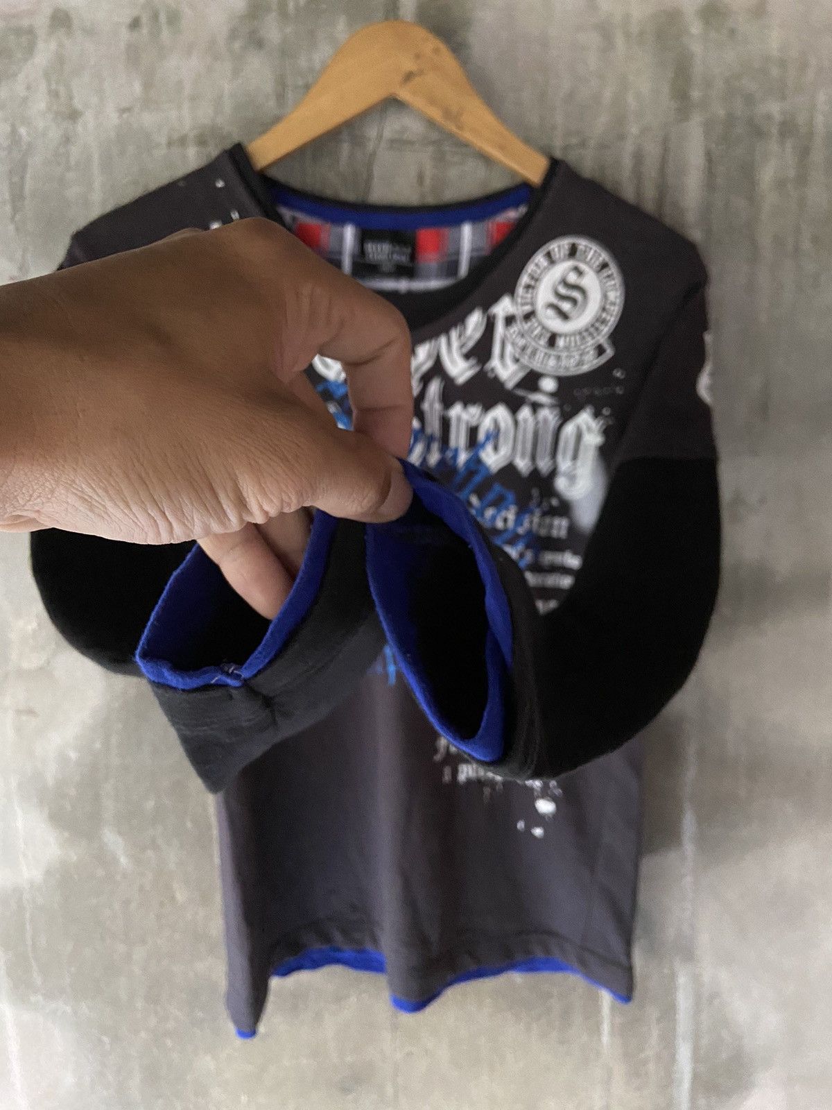 Beauty Beast × Hysteric Glamour × Japanese Brand AUTHENTIC FEELING OF PRESENCE DOUBLE LAYER LONG SLEEVE Size US S / EU 44-46 / 1 - 6 Thumbnail
