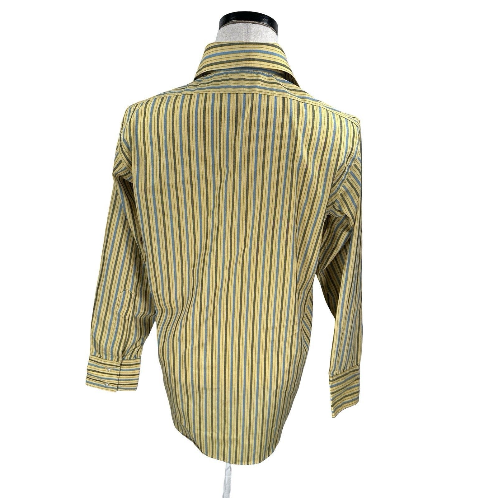 Other VTG Jack Parrish Shirt Men 15.5 Yellow Stripe Pointed Dagger Size US M / EU 48-50 / 2 - 5 Thumbnail
