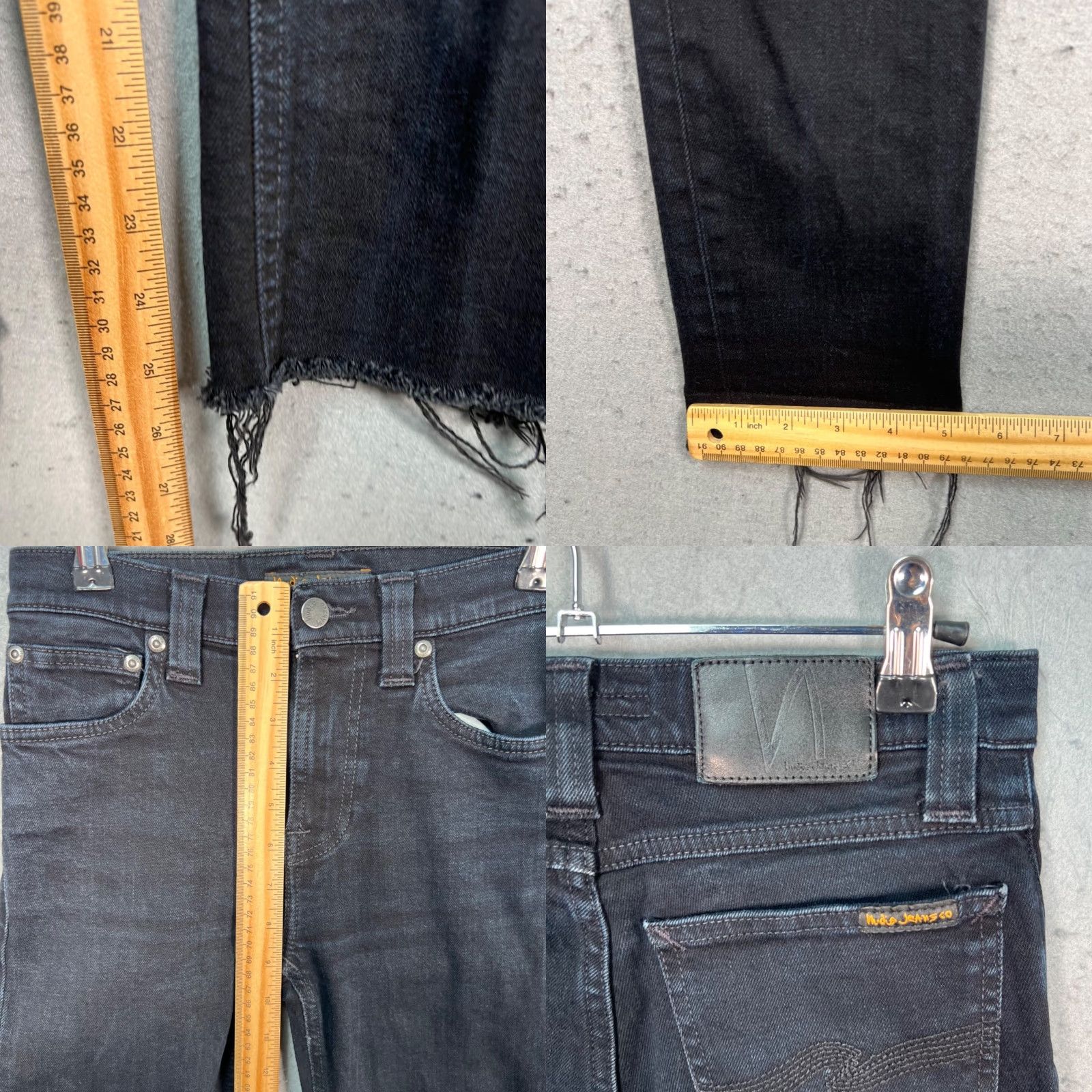 Nudie Jeans Nudie Jeans Co Womens 26 High Kai Skinny Jeans Blue Organic Cotton Raw Hem Denim Slim 5-Pocket Womens Jeans Mens? Wait. No extra. Size 26" / US 2 / IT 38 - 8 Thumbnail