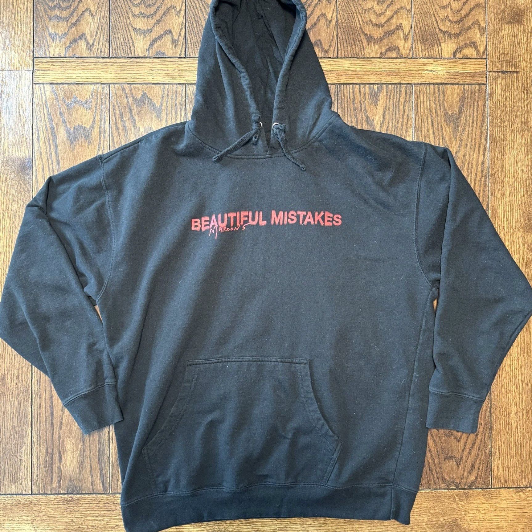 Vintage Maroon 5 Beautiful Mistakes Size XXL Black Hoodie Adam Levine Size US XXL / EU 58 / 5 - 2 Thumbnail