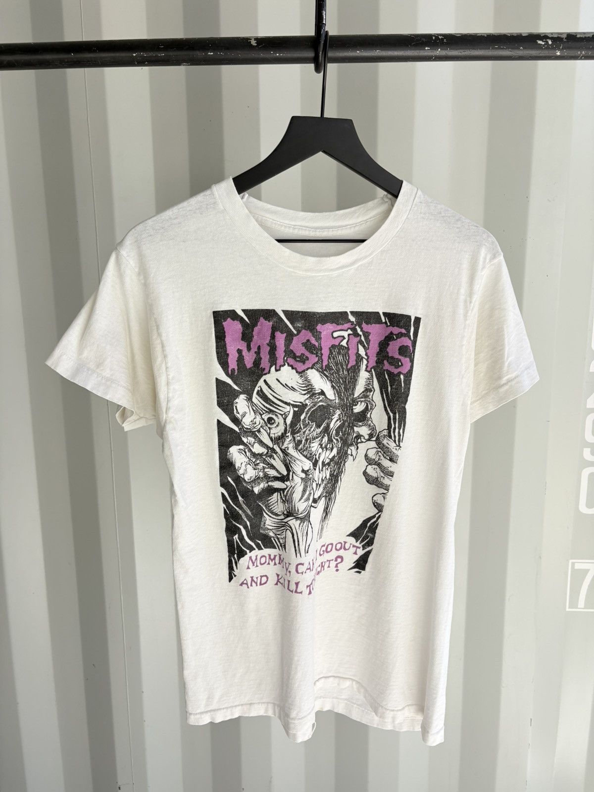 Band Tees Vintage Misfits Can I Go Out Shirt Faded Distressed Grunge Size US L / EU 52-54 / 3 - 1 Thumbnail