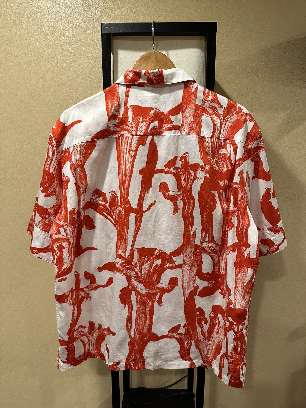 Givenchy Givenchy x MMW Iris Floral Flower Logo Button Up Shirt Size US L / EU 52-54 / 3 - 2 Thumbnail