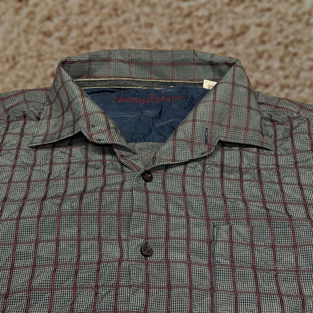Tommy Bahama Tommy Bahama Shirt Mens XL Blue Plaid Long Sleeve Silk Button-Up Casual Pocket Button-Front Shirt Size US XL / EU 56 / 4 - 1 Thumbnail
