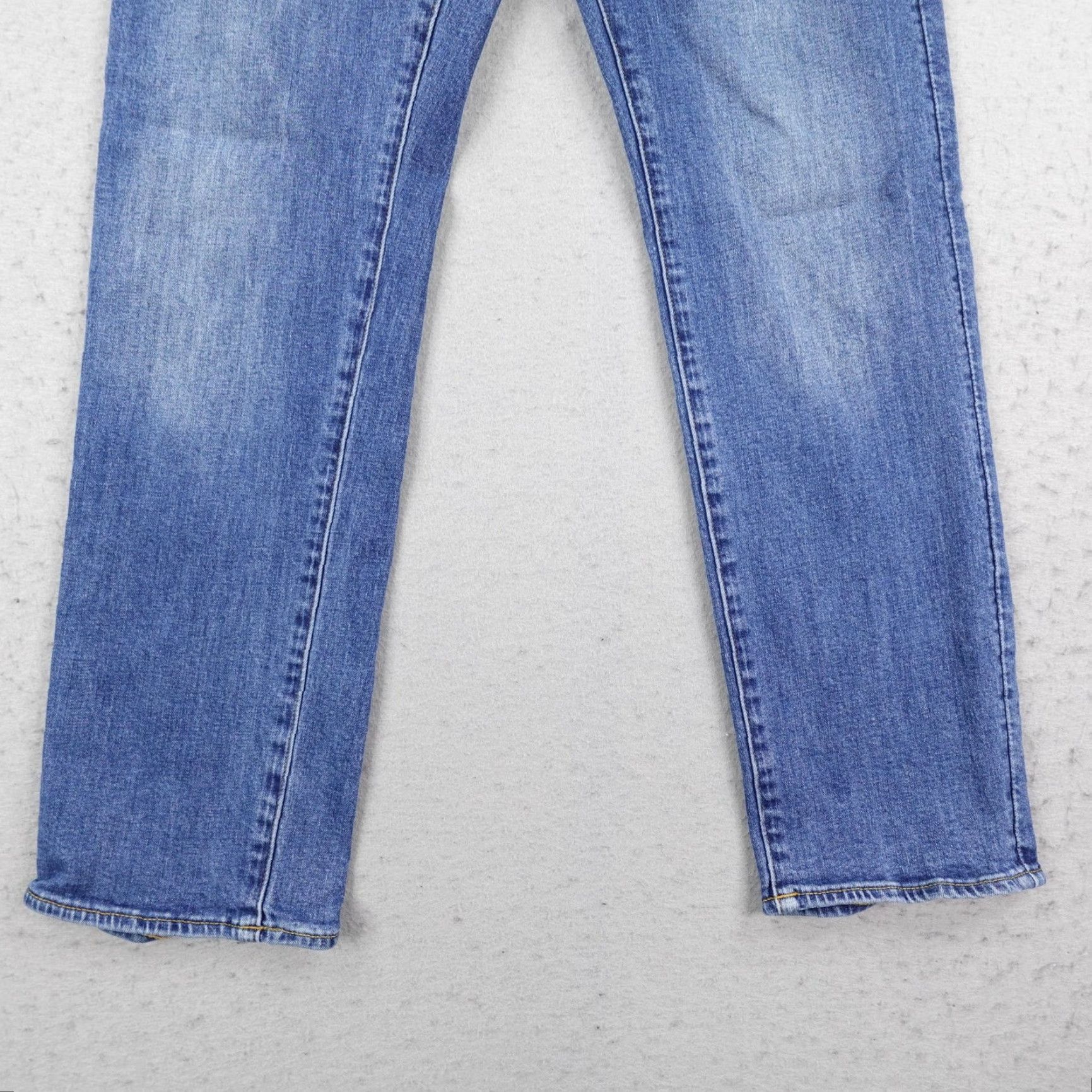 Vintage G-Star RAW Jeans 30x30 Blue Denim 3301 Straight Button Fly 5-Pocket Mens Slim/Faded Flex Size US 30 / EU 46 - 3 Thumbnail