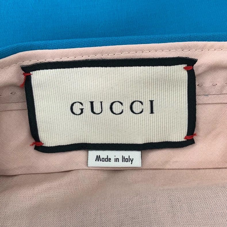 Gucci Gucci Blue mulberry silk casual suit trousers 2502-Nextarro Size 26" / US 2 / IT 38 - 6 Thumbnail