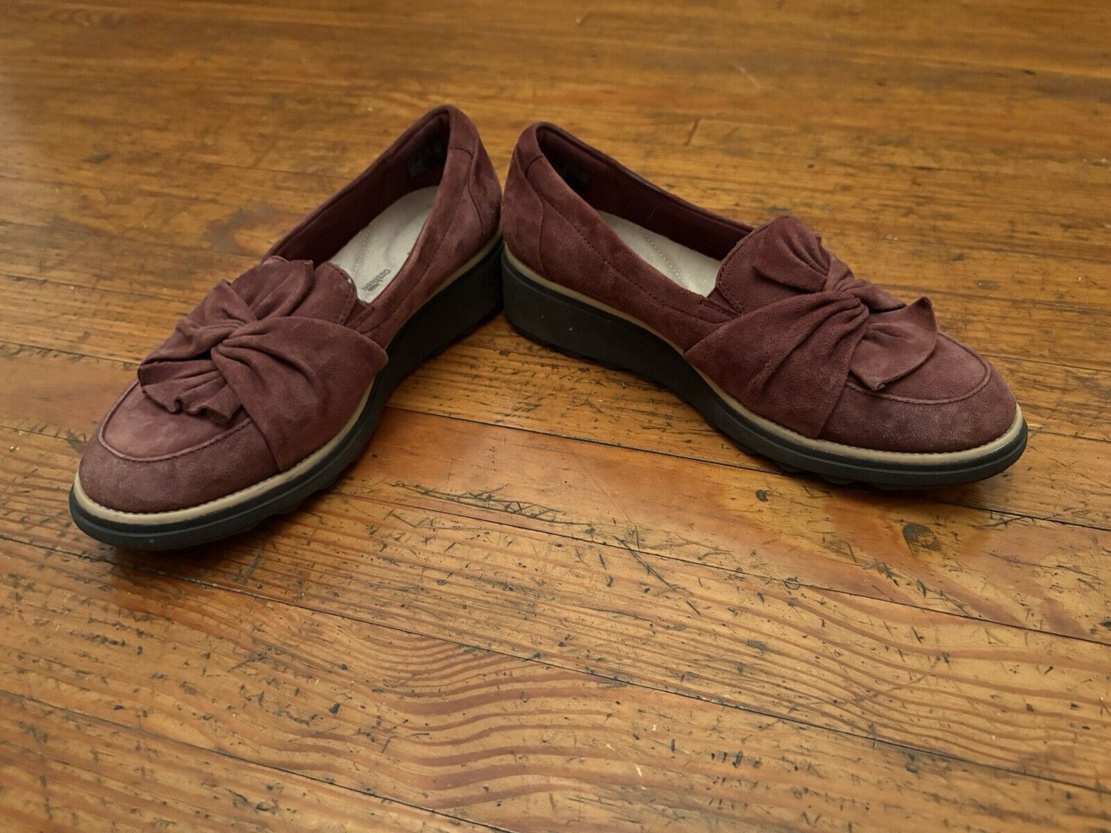 Clarks Clarks Suede Burgundy Loafers Size 12 Size US 12 / IT 42 - 6 Thumbnail