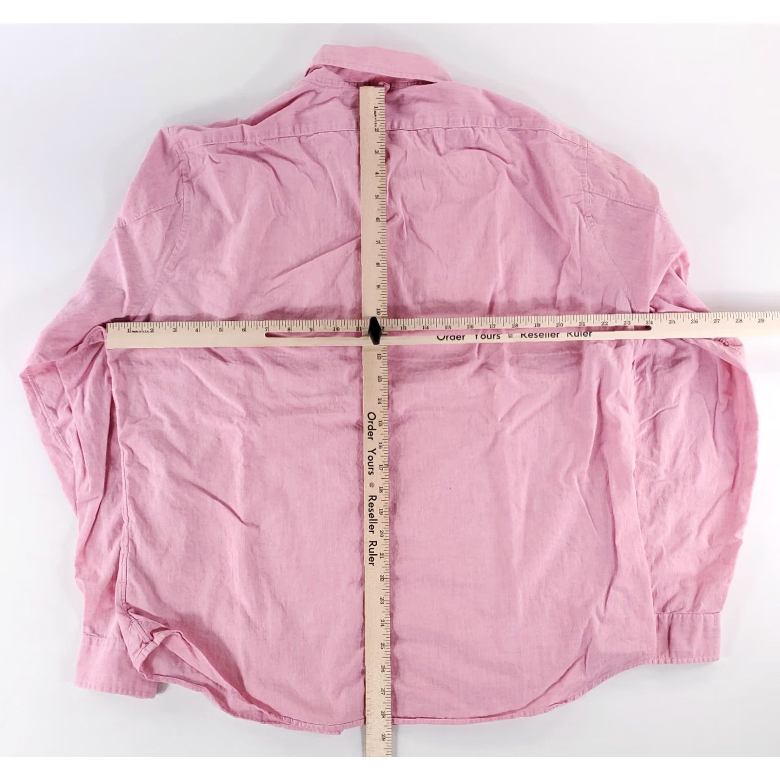Alex Mill Alex Mill Button Up Shirt Long Sleeve Pink Huckberry Mens XL Size US XL / EU 56 / 4 - 4 Thumbnail