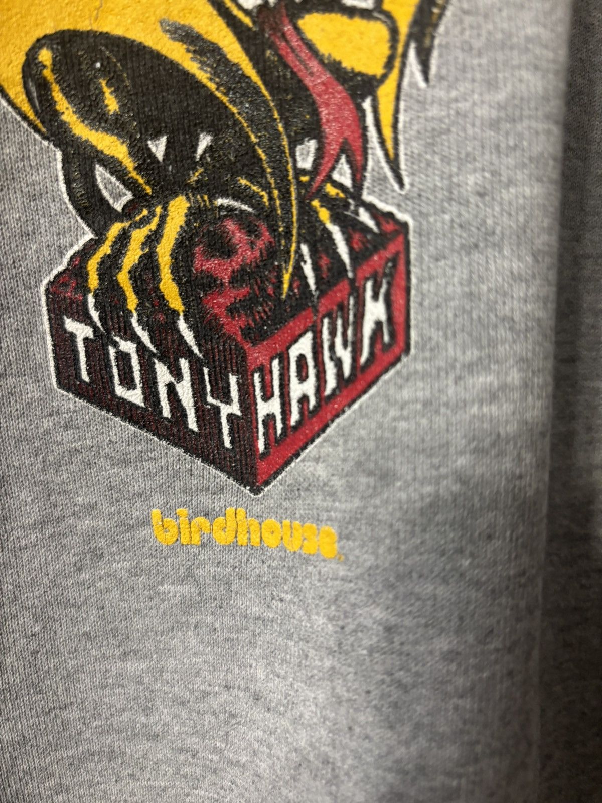 Vintage Super Rare Vintage Birdhouse Tony Hawk Grey hoodie 90s Size US XL / EU 56 / 4 - 2 Thumbnail
