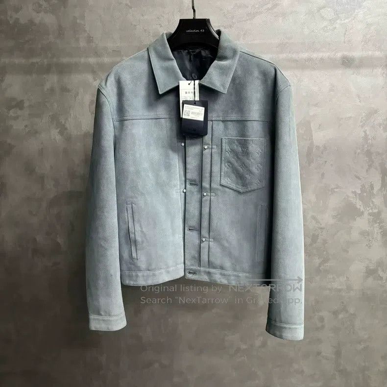 Louis Vuitton Louis Vuitton 25 Latest Blue Suede Leather Truck Solid Lon Size US L / EU 52-54 / 3 - 1 Thumbnail