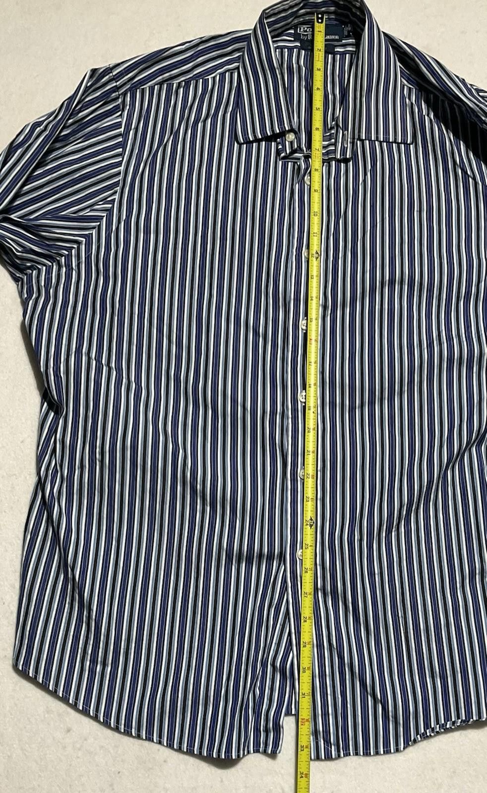 Polo Ralph Lauren Ralph Lauren Polo Men’s Dress Shirt 18 Neck Curham CustomFit Size 44R - 4 Thumbnail