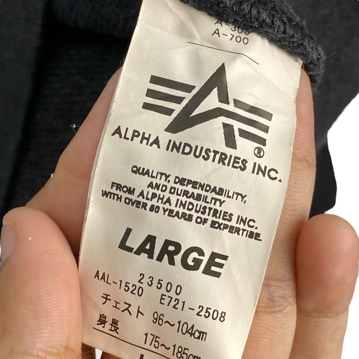Alpha Industries × Vintage Vintage Alpha Industries All Print Crewneck Sweatshirt Size L / US 10 / IT 46 - 6 Thumbnail