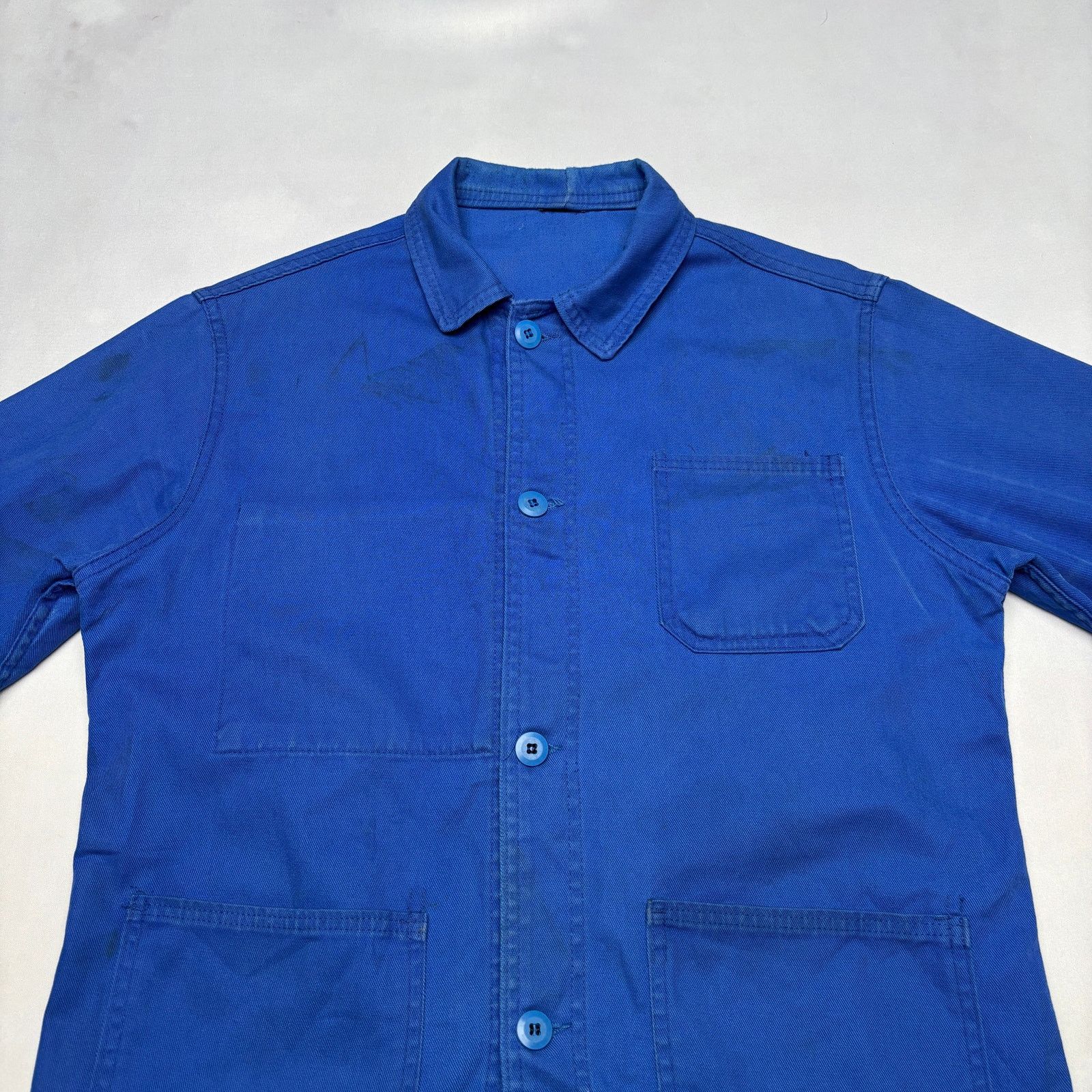 Vintage Vintage 60s French Chore Coat Jacket 4 Button Men's M Size US M / EU 48-50 / 2 - 2 Thumbnail