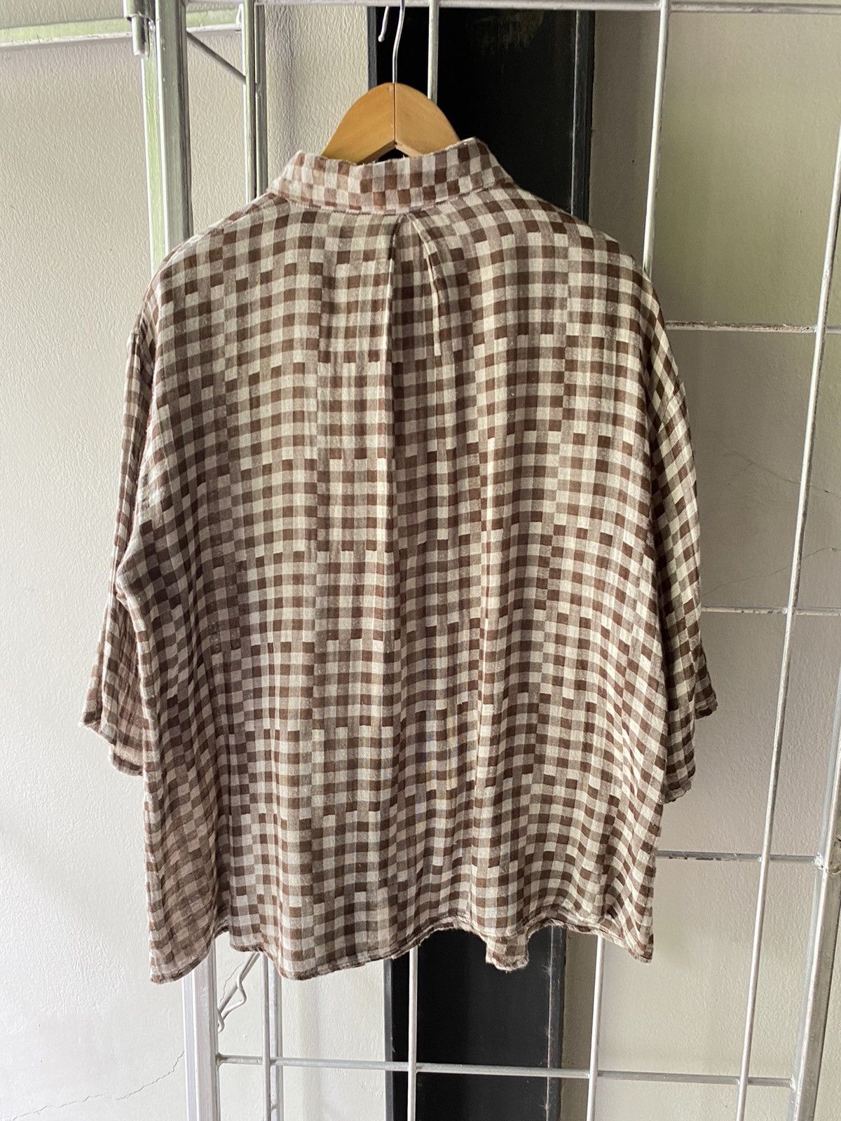 Issey Miyake Plantation brow plaid shirt Size M / US 6-8 / IT 42-44 - 2 Thumbnail