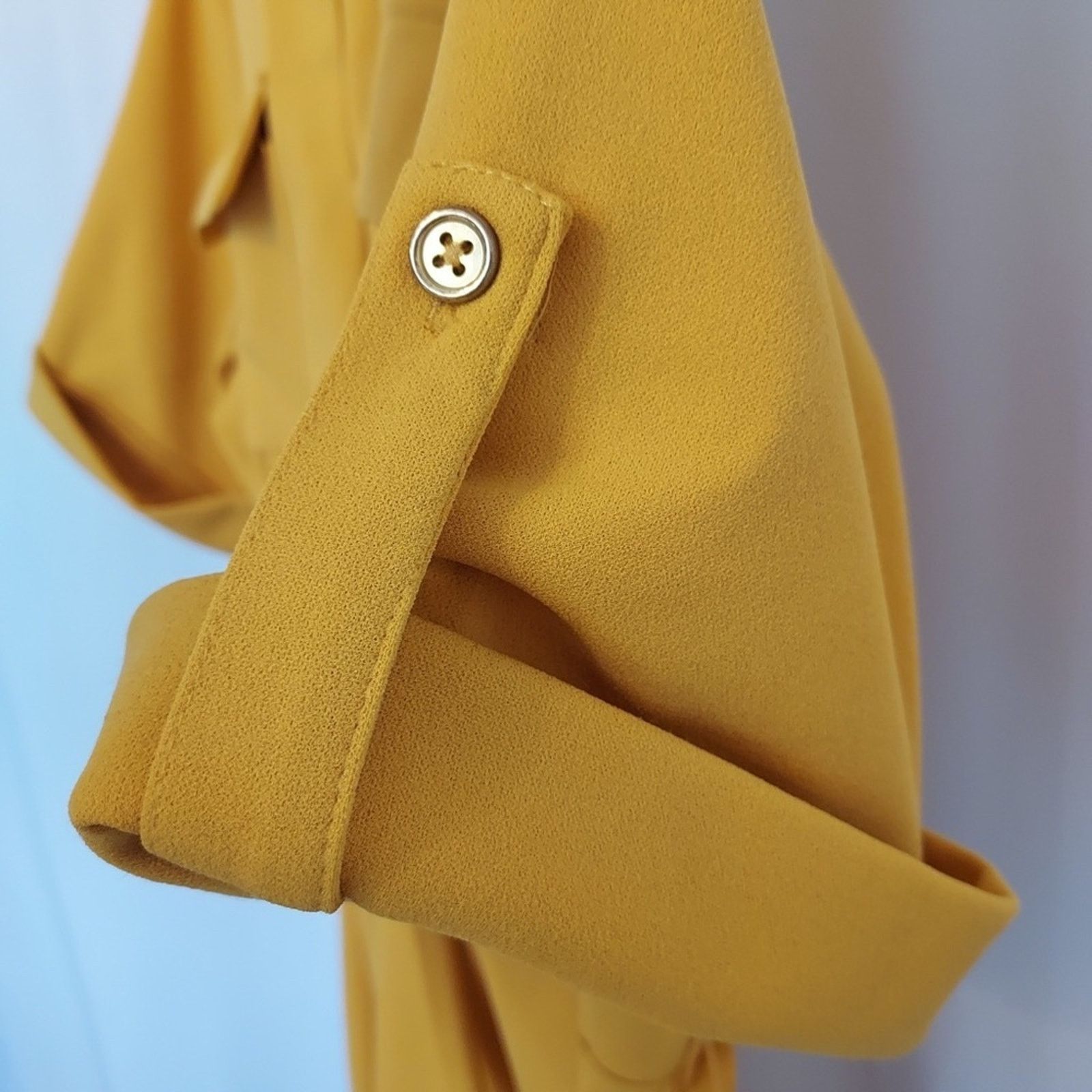Other Shelby and Palmer Mustard Yellow Fit and Flare Zip Dress Size XXL / US 16-18 / IT 52-54 - 7 Thumbnail