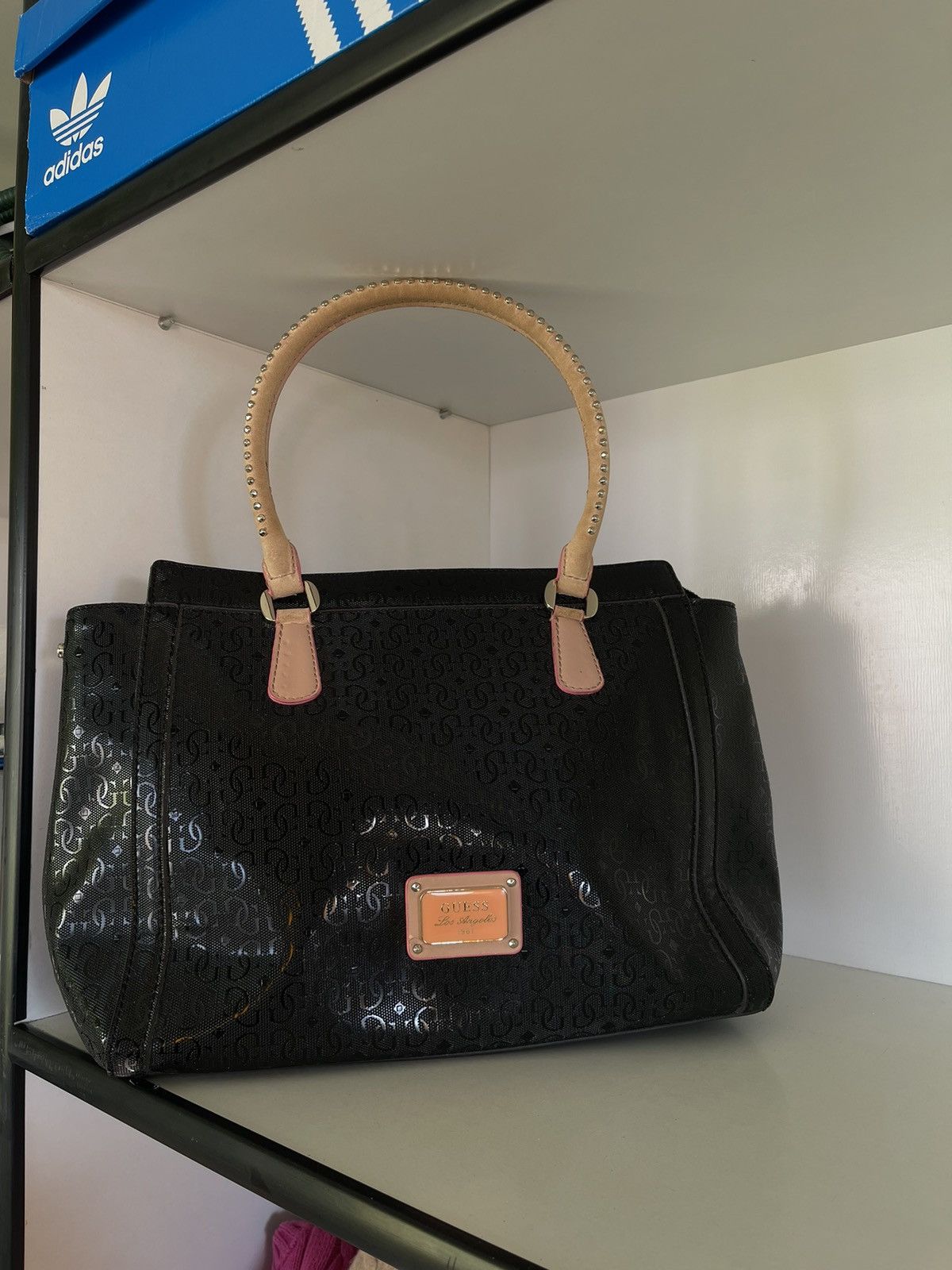 Guess × Vintage VINTAGE GUESS Y2K STYLE BLACK MONOGRAM BAG Size ONE SIZE - 2 Thumbnail