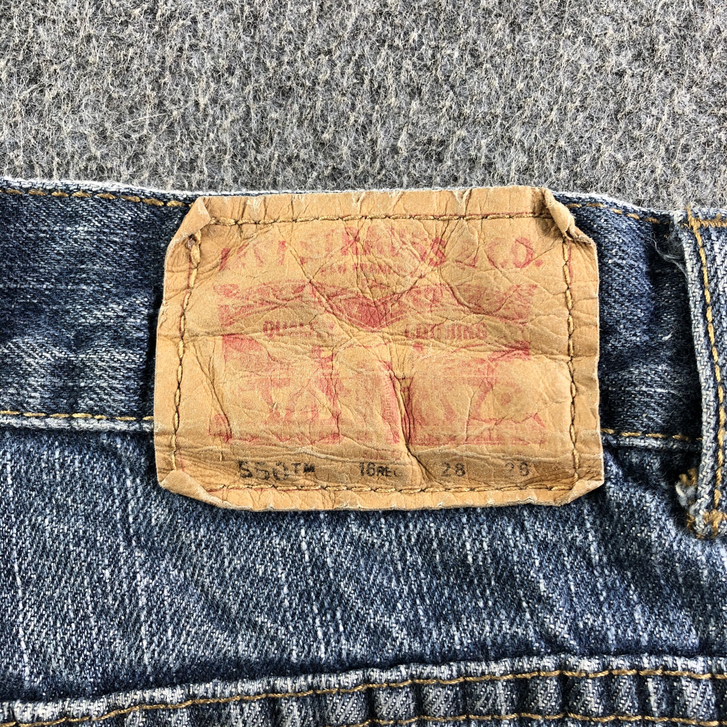 Levi's Vintage Blue Wash Levis 550 Jeans-J3390 Size 30" / US 8 / IT 44 - 5 Thumbnail