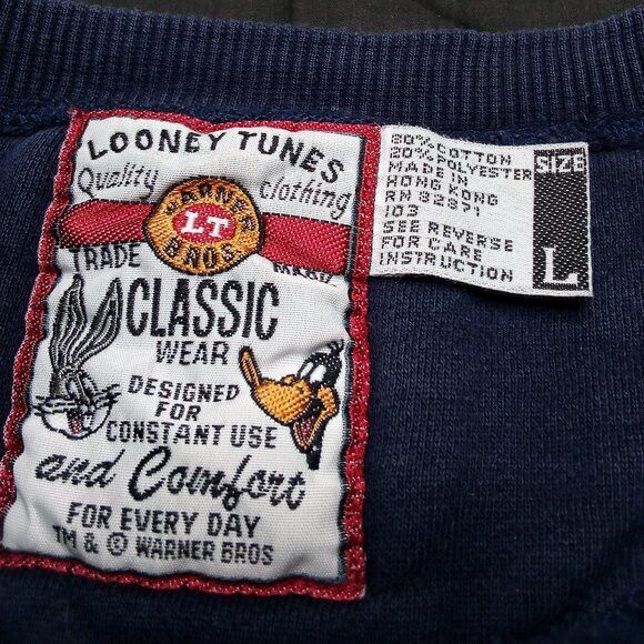 Vintage × Warner Bros Vintage Looney Tunes Merrie Melodies Crewneck Sweatshirt Size US L / EU 52-54 / 3 - 3 Thumbnail