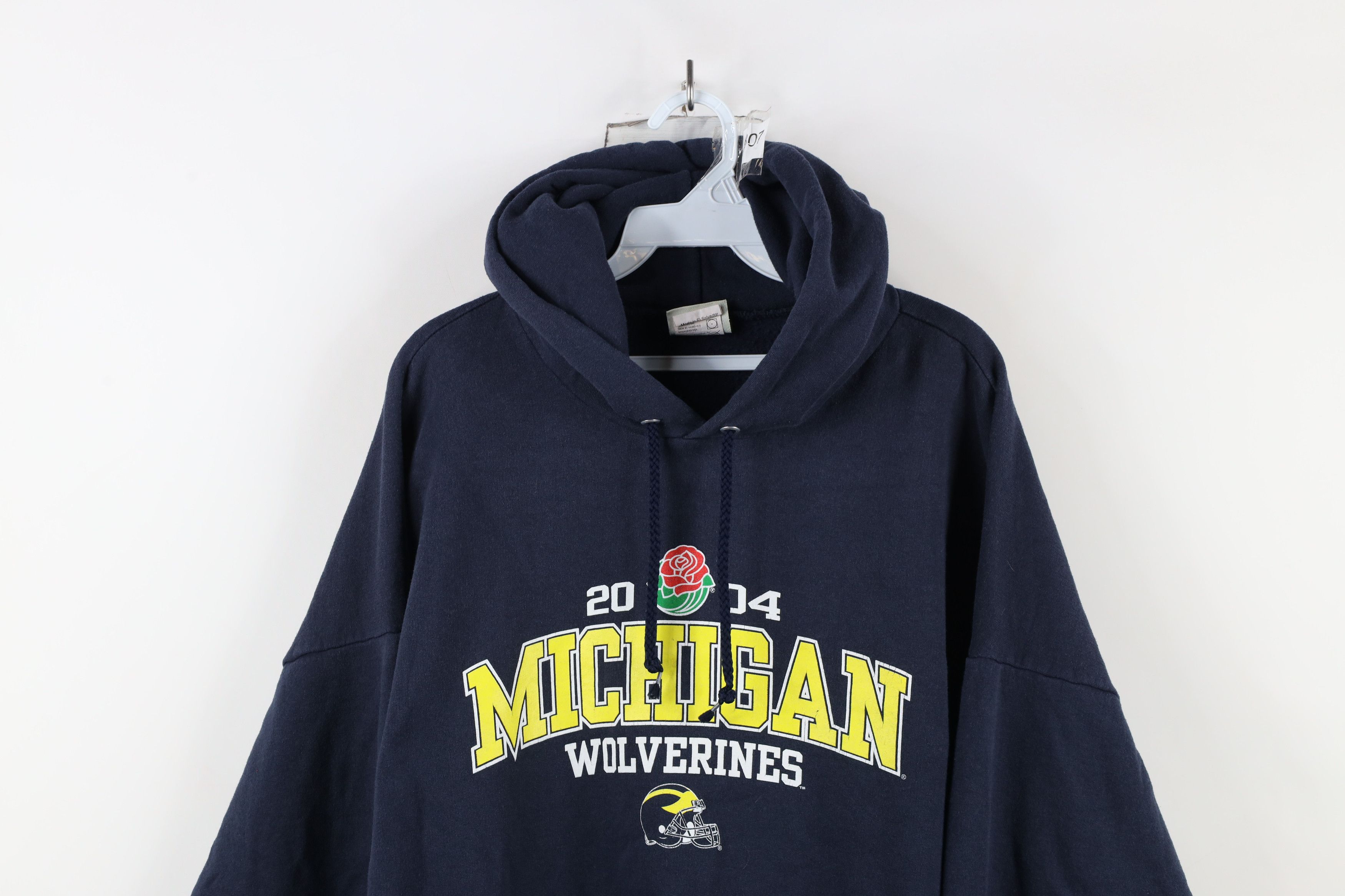 Vintage Vintage Rose University of Michigan Football Hoodie Blue Size US XXL / EU 58 / 5 - 2 Thumbnail