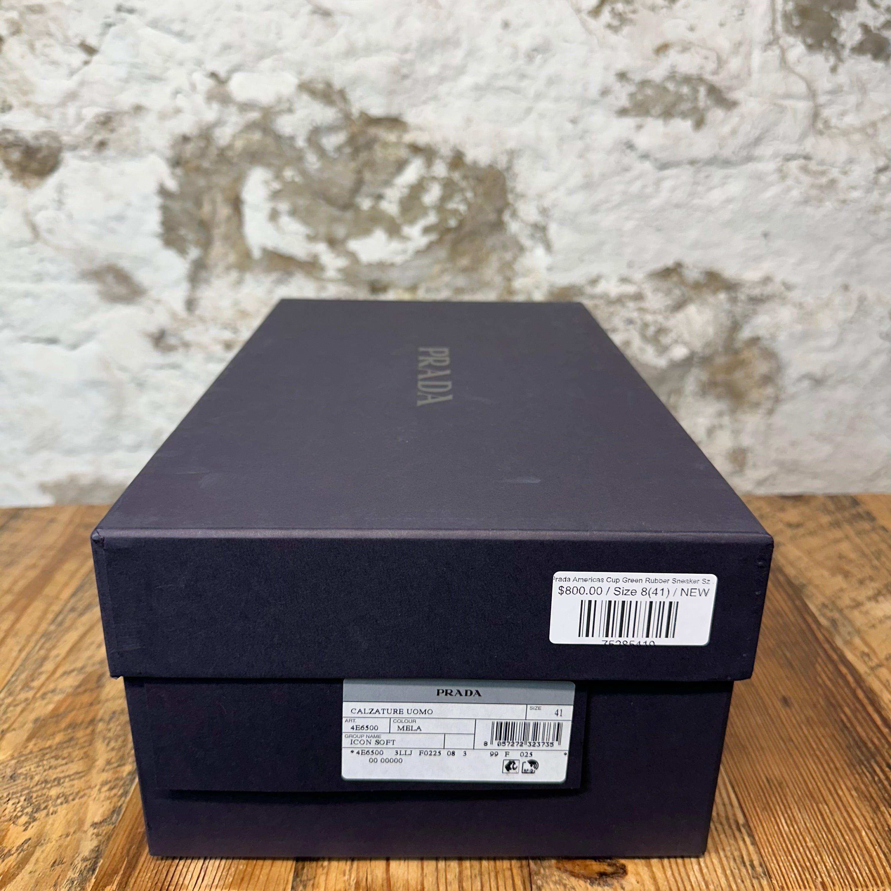 Prada Prada Americas Cup Green Rubber Sneaker Sz 8 (41) DS Size US 8 / EU 41 - 8 Thumbnail