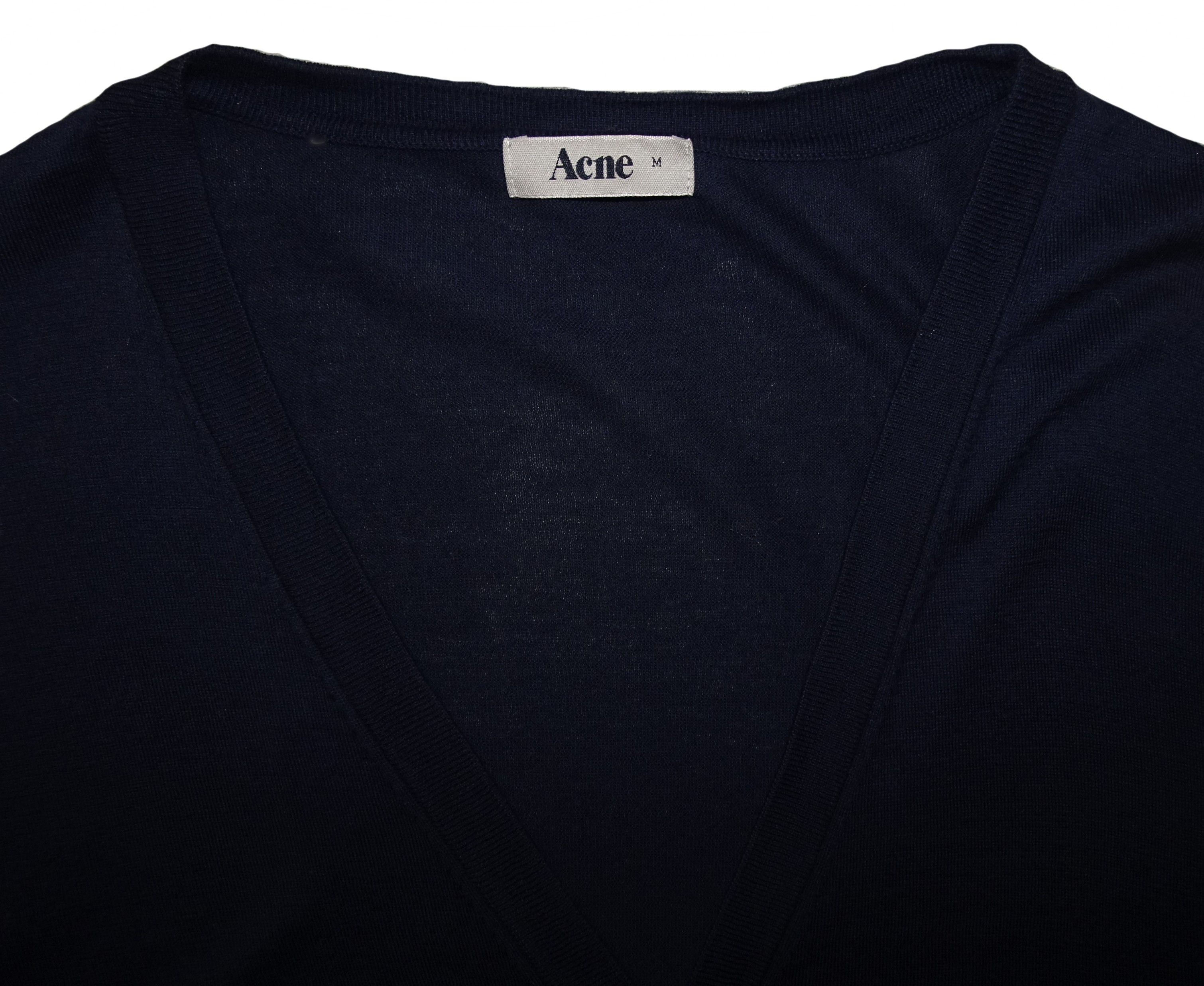 Acne Studios ACNE STUDIOS V-NECK COTTON CARDIGAN Size US M / EU 48-50 / 2 - 2 Thumbnail