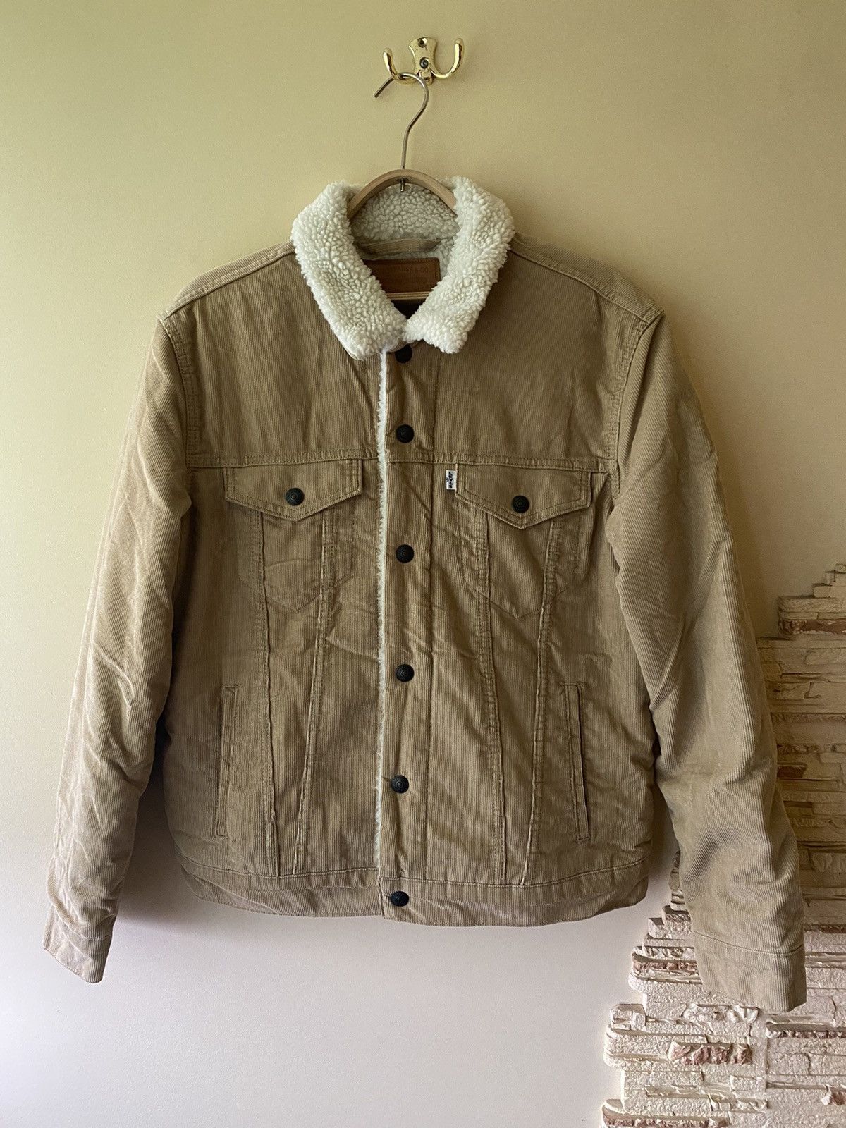 Levi's × Levi's Vintage Clothing Big E Levi's Corduroy Sherpa Trucker Jacket Size US M / EU 48-50 / 2 - 1 Thumbnail