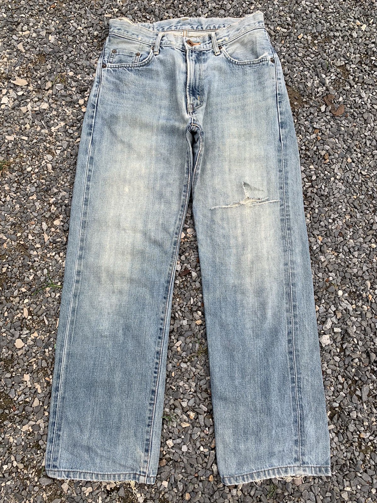 Kapital VINTAGE EDWIN 505 SELVEDGE FADED & RUSTY DISTRESSED DENIM Size US 28 / EU 44 - 1 Thumbnail