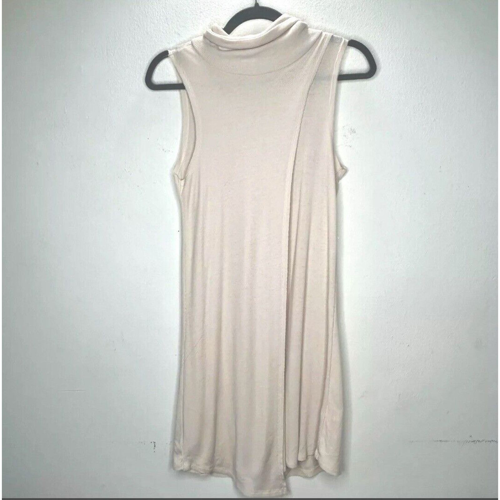 Other Hyfve Cream Mock Neck Sleeveless Knit Back Zip Dress Size S / US 4 / IT 40 - 1 Thumbnail