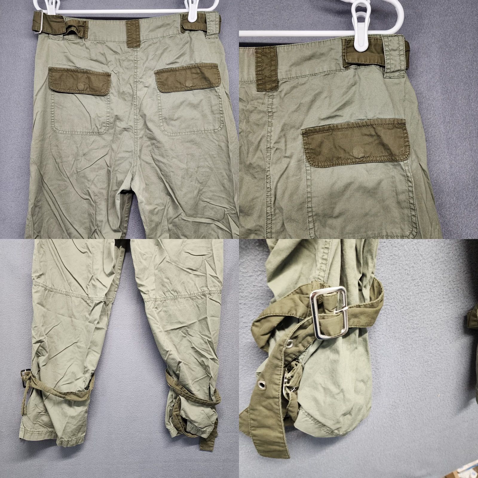 Asos ASOS Pants Womens Size 10 Green Utility Cargo Cotton Hiking Gorpcore Pants Womens 10 Green Cargo Cotton Hiking Gorpcore Mens? Size 32" / US 10 / IT 46 - 9 Thumbnail