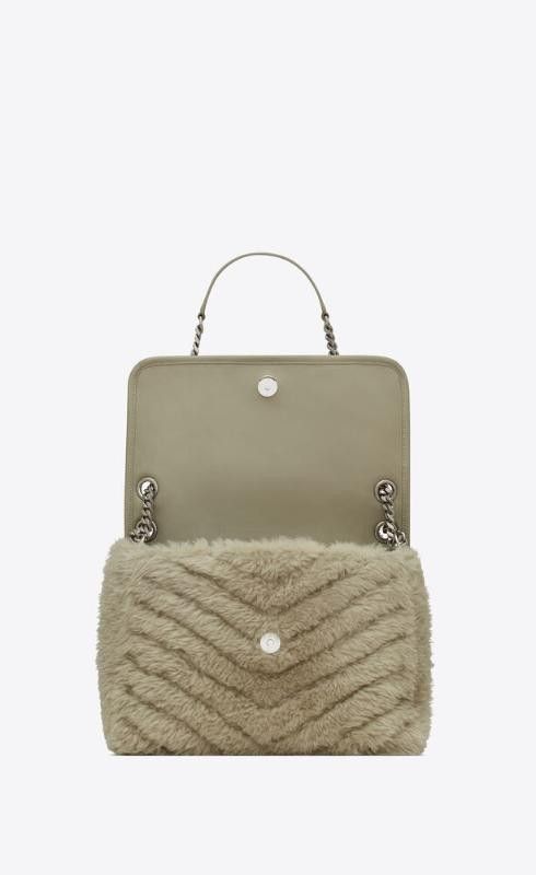 Saint Laurent Paris o1s1wg110225 Size: OS / 633187 Niki Shearling Bag in Beige Size ONE SIZE - 3 Thumbnail