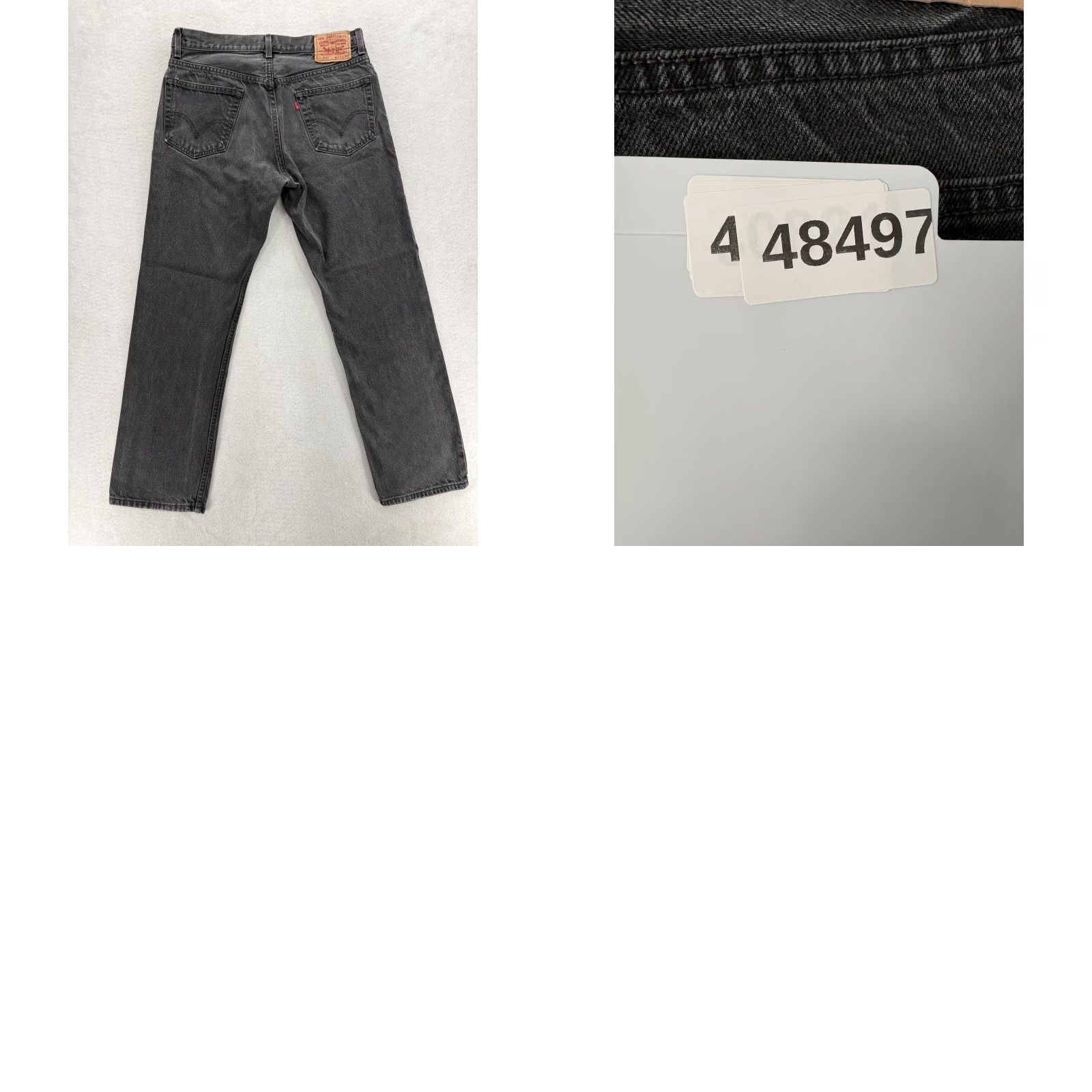 Levi's VINTAGE Levi's 505 Jeans Mens 34x32 Regular Fit Charcoal Gray Wash Denim Straight Y2K VTG Size US 34 / EU 50 - 9 Thumbnail