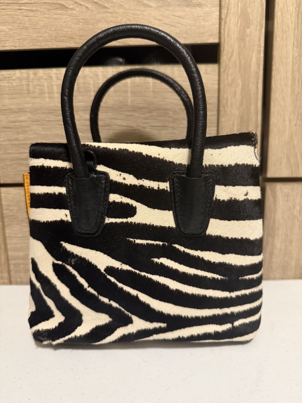 MCM MCM Calfskin Pony Hair Zebra Print Tri color Mini Milla Bag Size ONE SIZE - 3 Thumbnail