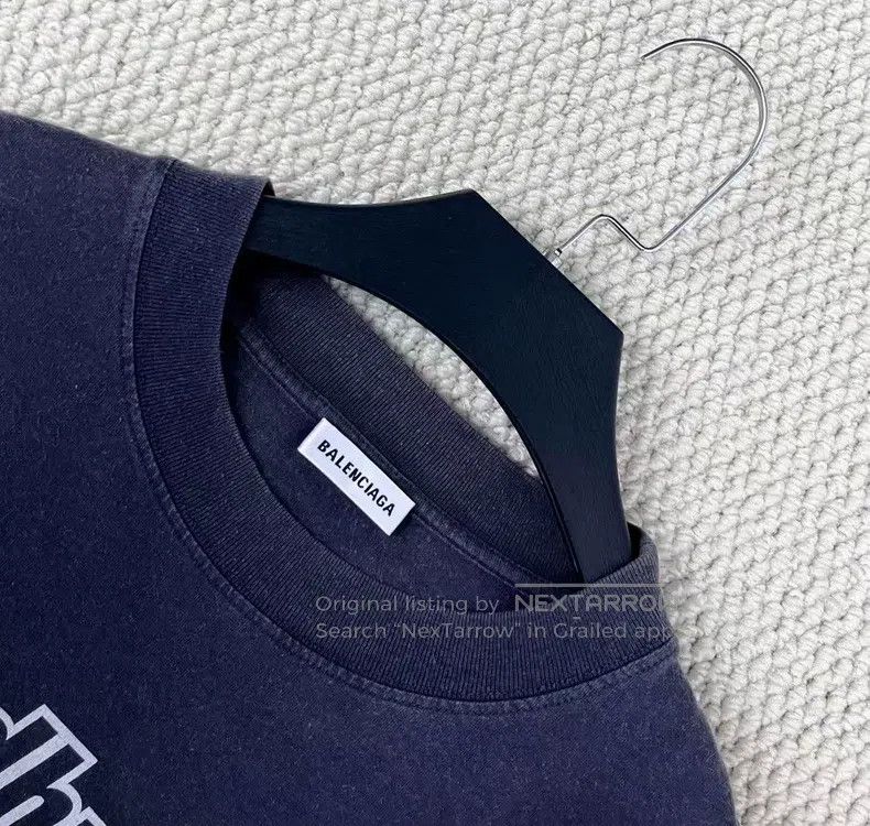 Balenciaga Balenciaga Distressed band logo lettering short sleeve Size US M / EU 48-50 / 2 - 3 Thumbnail