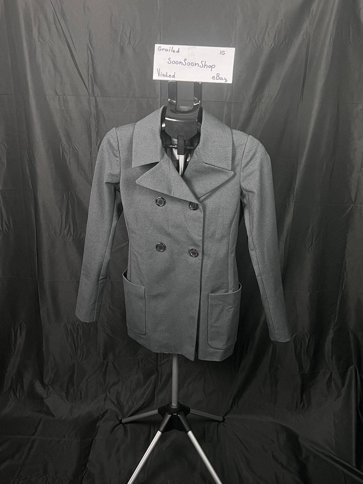 Designer × Prada 🔴 RARE Prada grey nylon coat made in Ukraine Size M / US 6-8 / IT 42-44 - 3 Thumbnail
