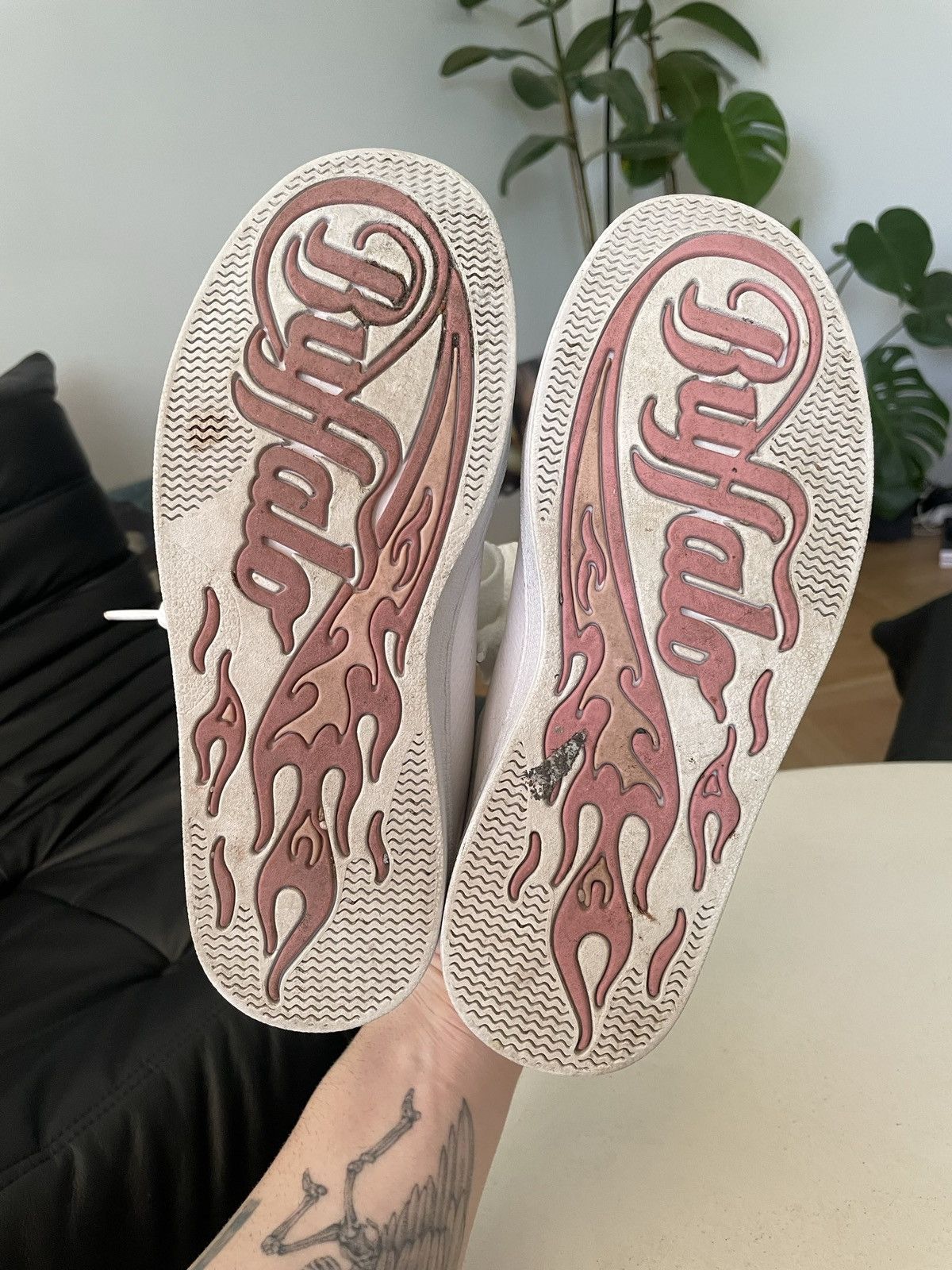 Buffalo London Buffalo Y2K Flame Chunky Shoes Skate Vintage White Pink Size US 6 / IT 36 - 6 Thumbnail