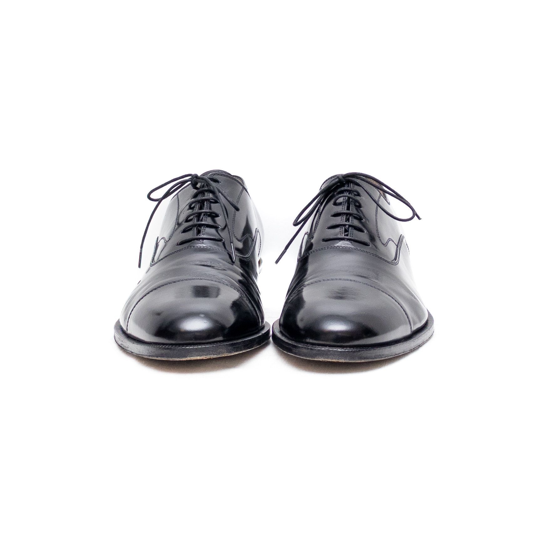 Salvatore Ferragamo Salvatore Ferragamo Men’s Cap Toe Oxford Dress Shoes Black Size US 11.5 / EU 44-45 - 4 Thumbnail