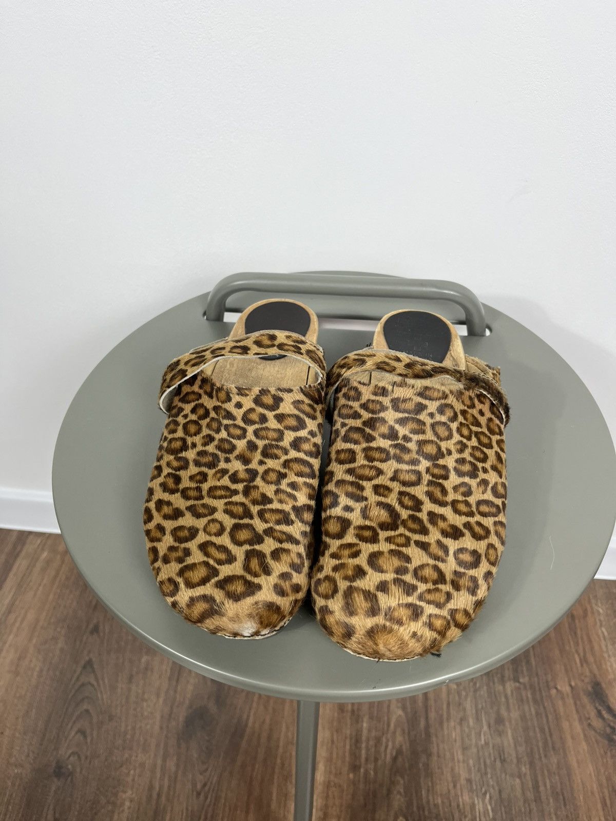 Vintage Handmade Leopard Clogs Shoes Women’s 40 – Made in Austria Size US 9.5 / IT 39.5 - 5 Thumbnail