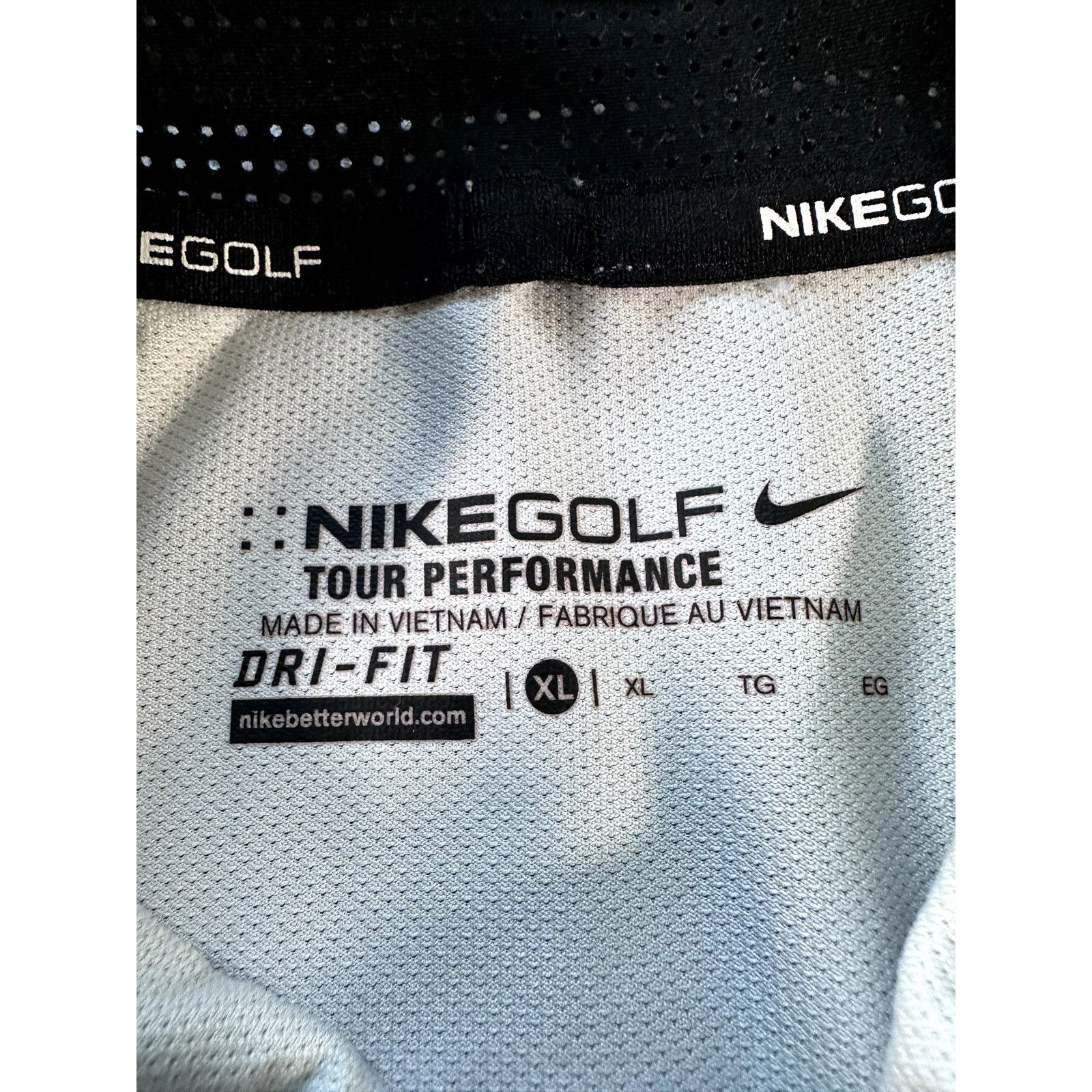 Nike Nike Golf Dri Fit Orange White Striped Polo Shirt XL Men's Size US XL / EU 56 / 4 - 6 Thumbnail