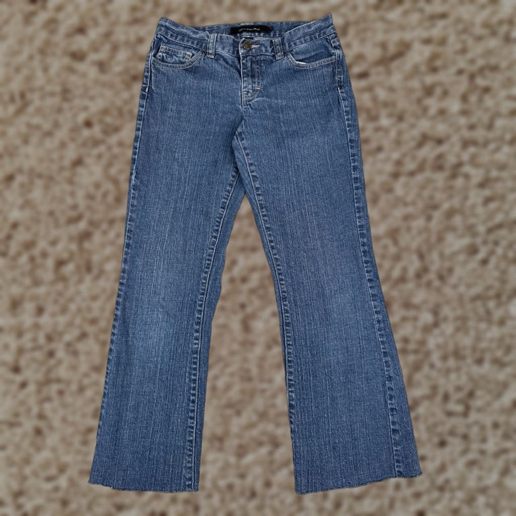 Calvin Klein VINTAGE Calvin Klein Jeans Women Blue Low Rise Flare Denim Bootcut 2 28x27 Size 26" / US 2 / IT 38 - 1 Thumbnail