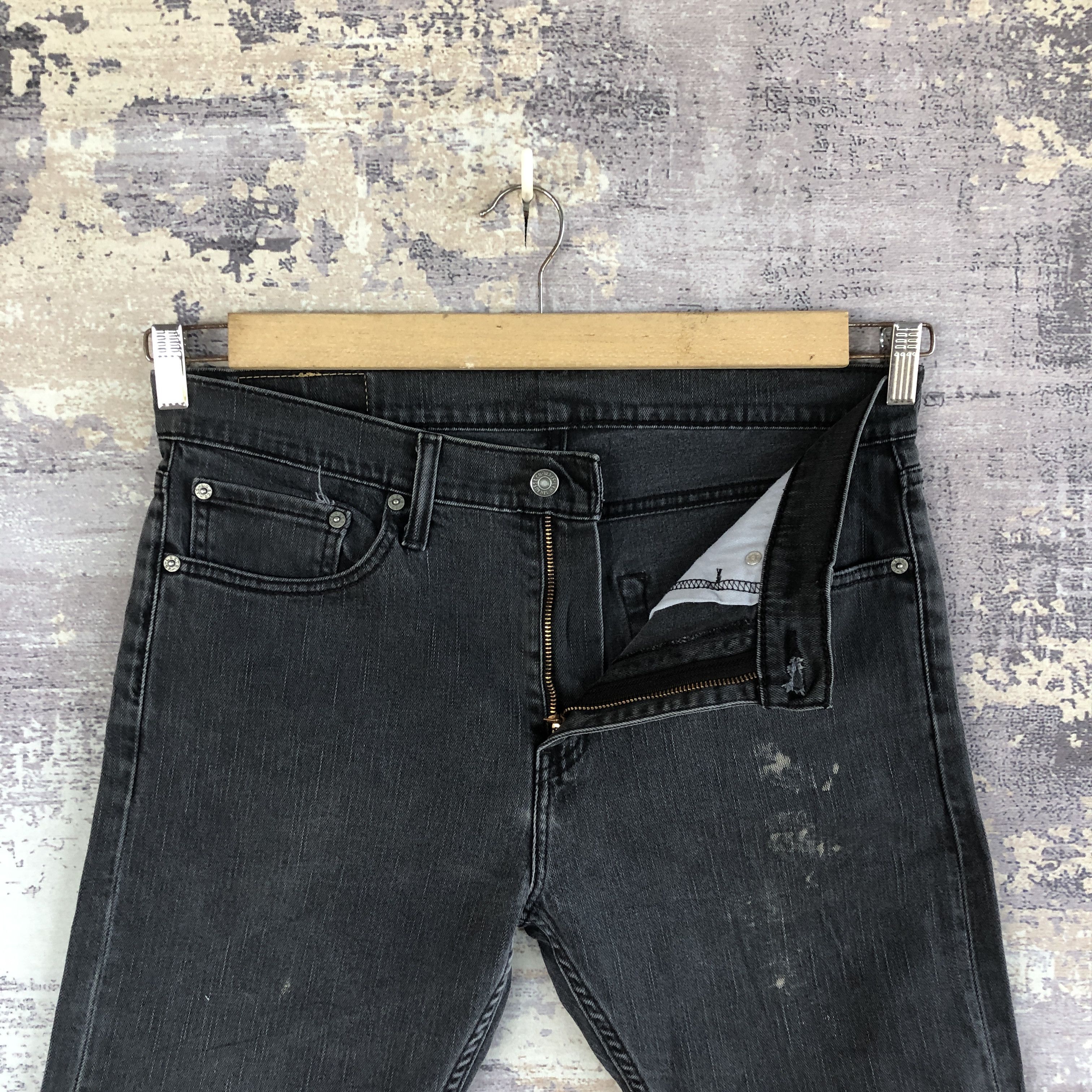 Levi's Vintage Y2K Dirty Levis Jeans Levi's Super Faded Black Denim Size US 32 / EU 48 - 7 Thumbnail