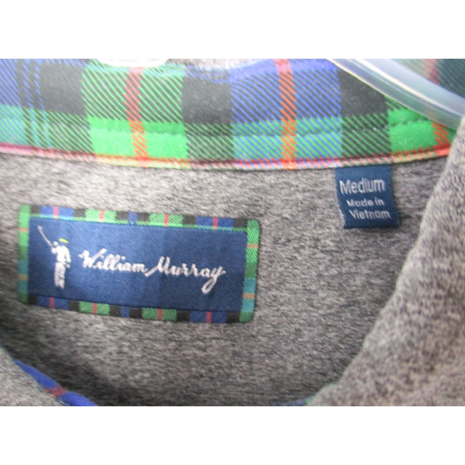 Vintage Rugby William Murray Polo Shirt Mens Medium Gray Plaid Golf Preppy Short Sleeve Shirt Polo Casual Button Logo Christmas 90s Theme? Size US M / EU 48-50 / 2 - 4 Thumbnail