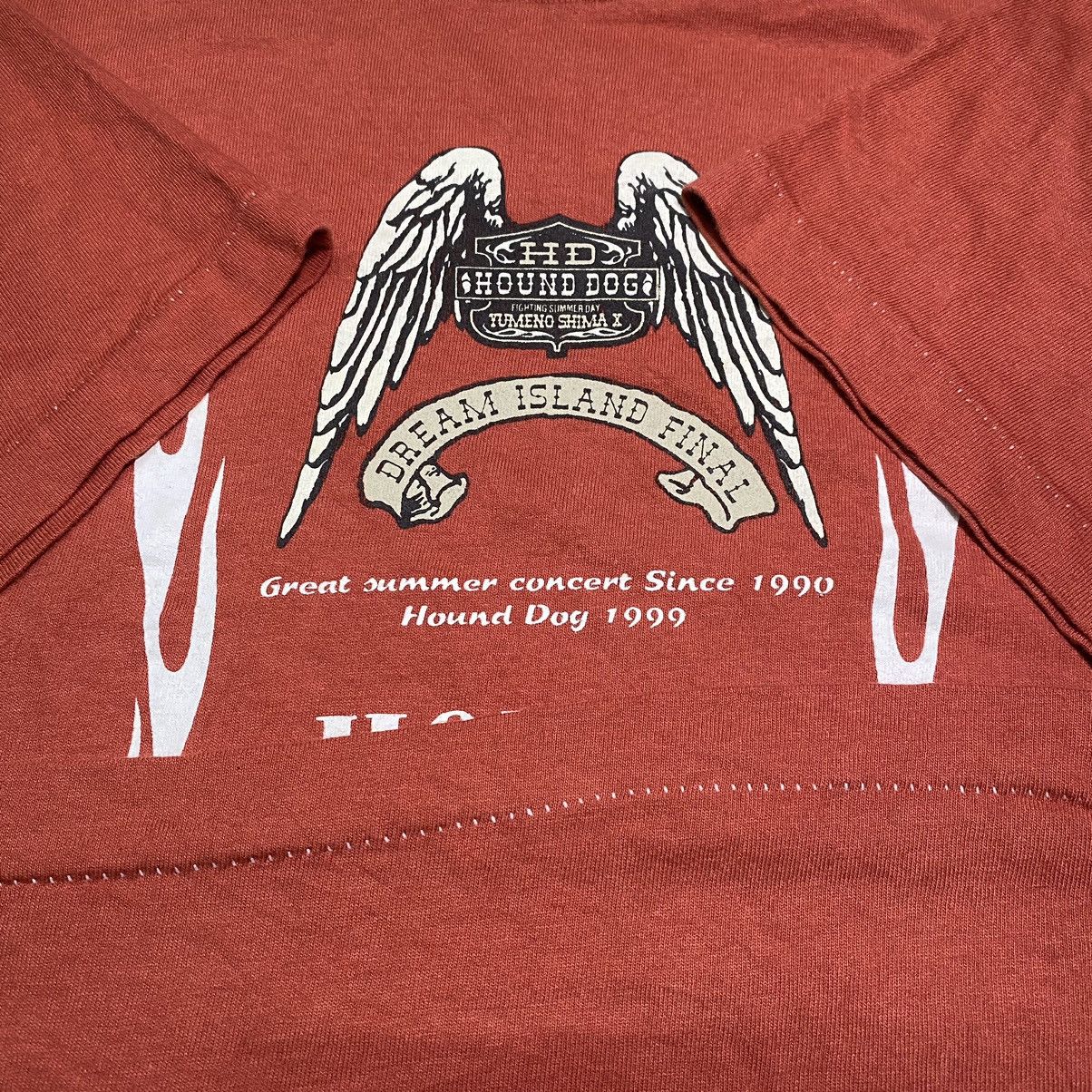Band Tees × Vintage VINTAGE 90s HOUND DOG JAPANESE ROCK BAND T SHIRT Size US M / EU 48-50 / 2 - 10 Thumbnail